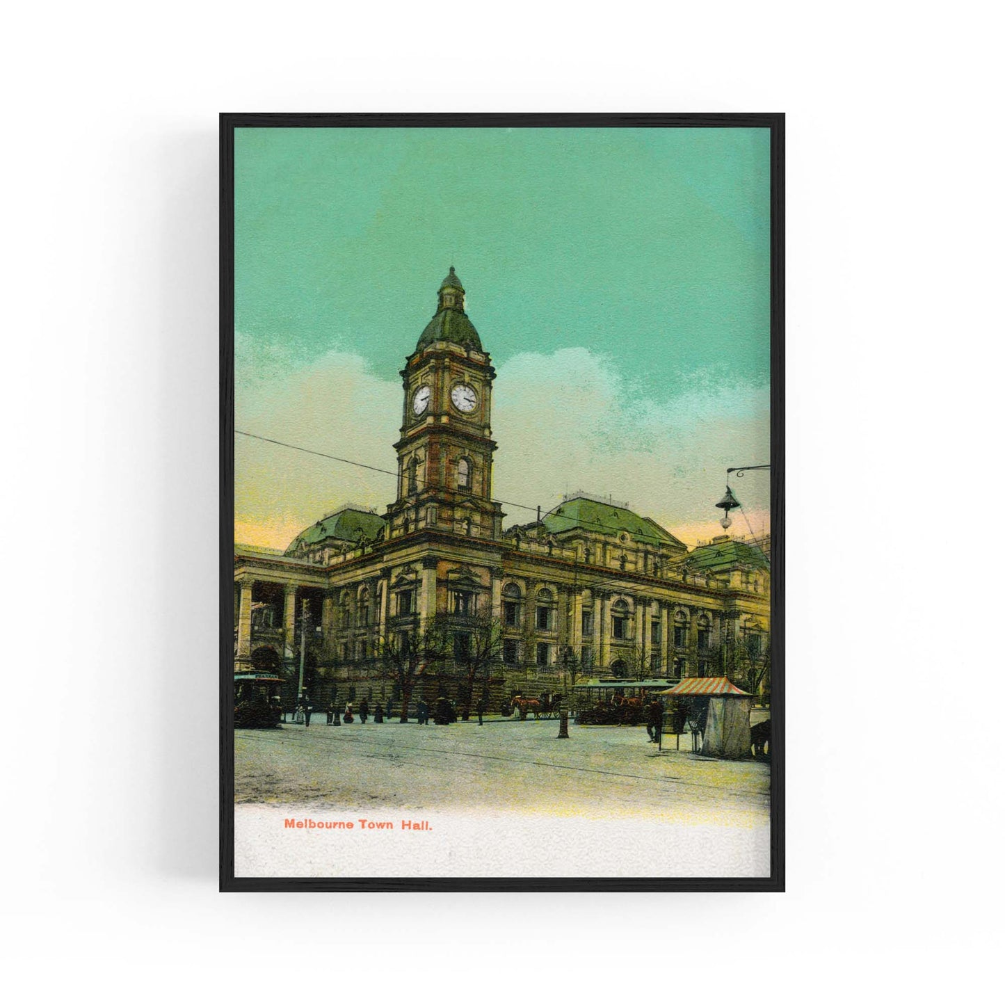 Town Hall, Melbourne Vintage Painting Wall Art #2 - The Affordable Art Company
