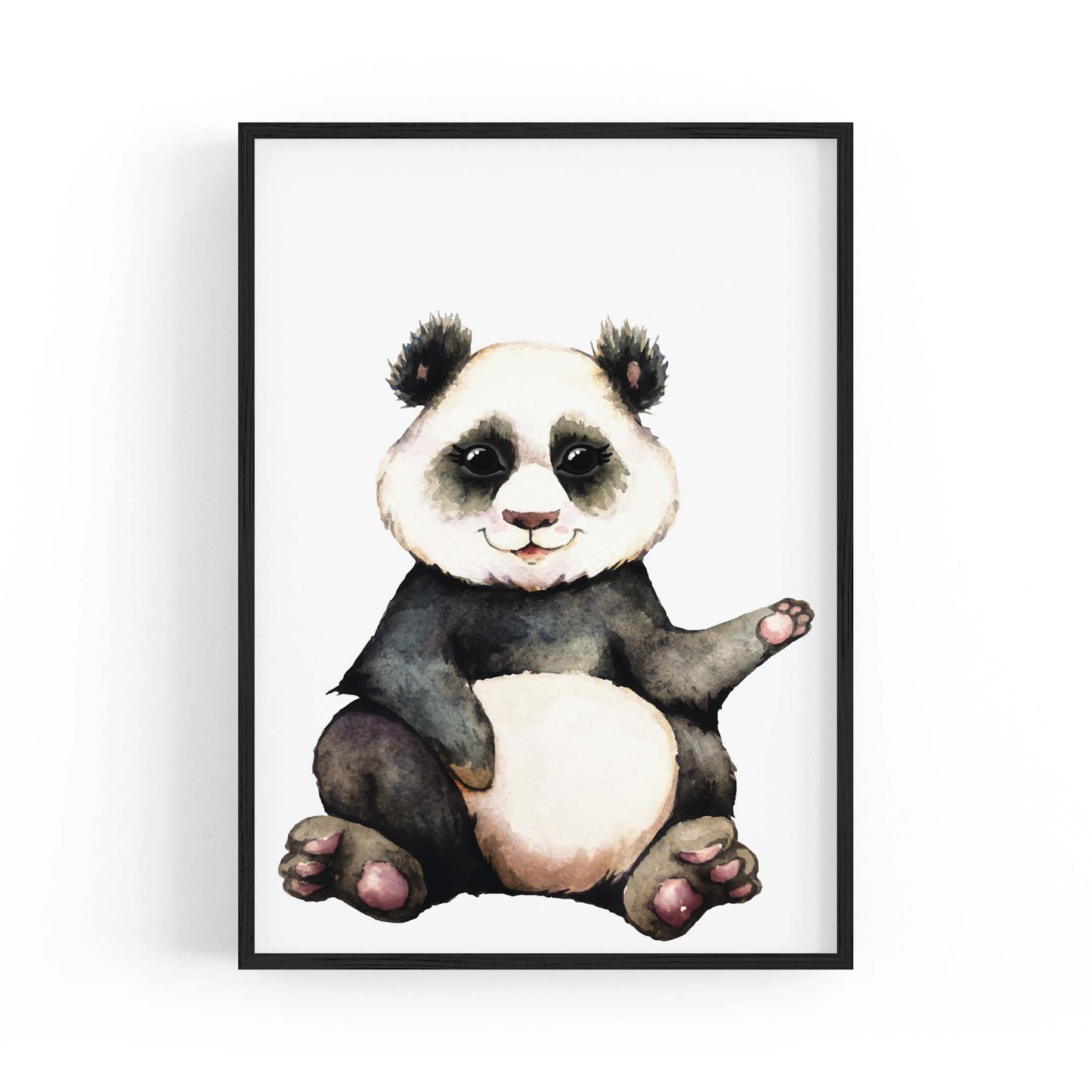 Cartoon Panda Cute Nursery Baby Animal Art - The Affordable Art Company