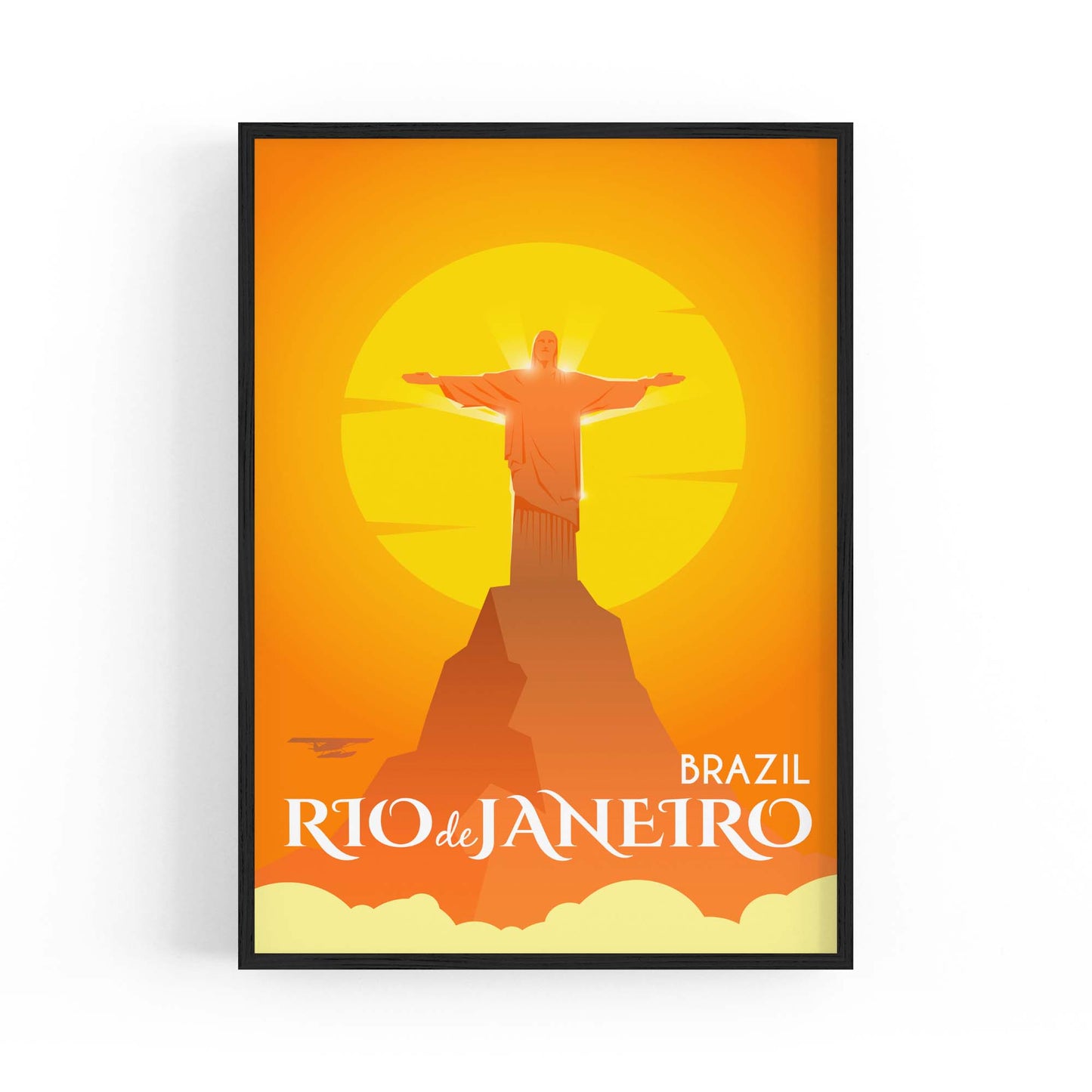 Retro Rio De Janeiro Brazil Vintage Travel Wall Art #2 - The Affordable Art Company