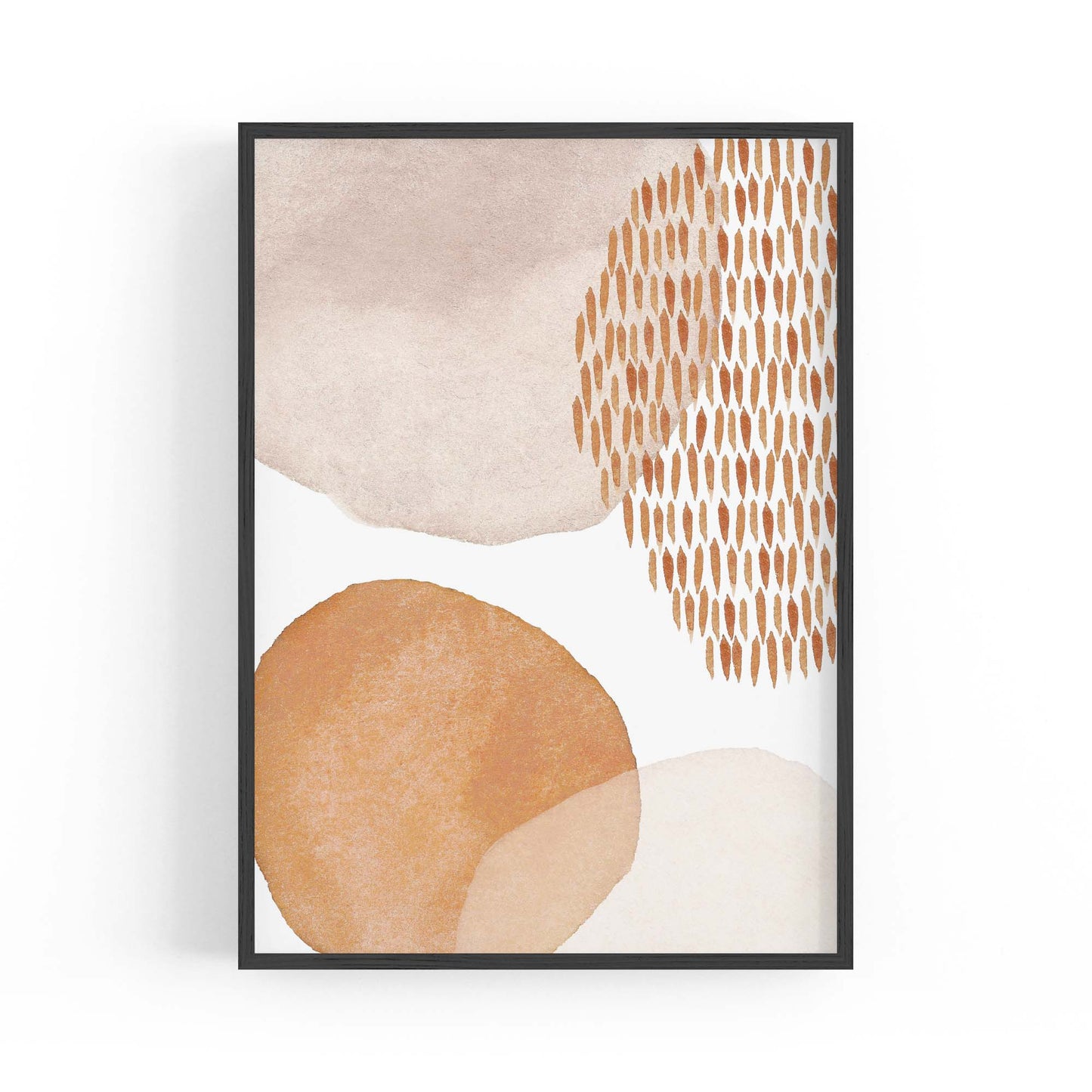 Abstract Modern Watercolour Shapes Painting Wall Art #15 - The Affordable Art Company