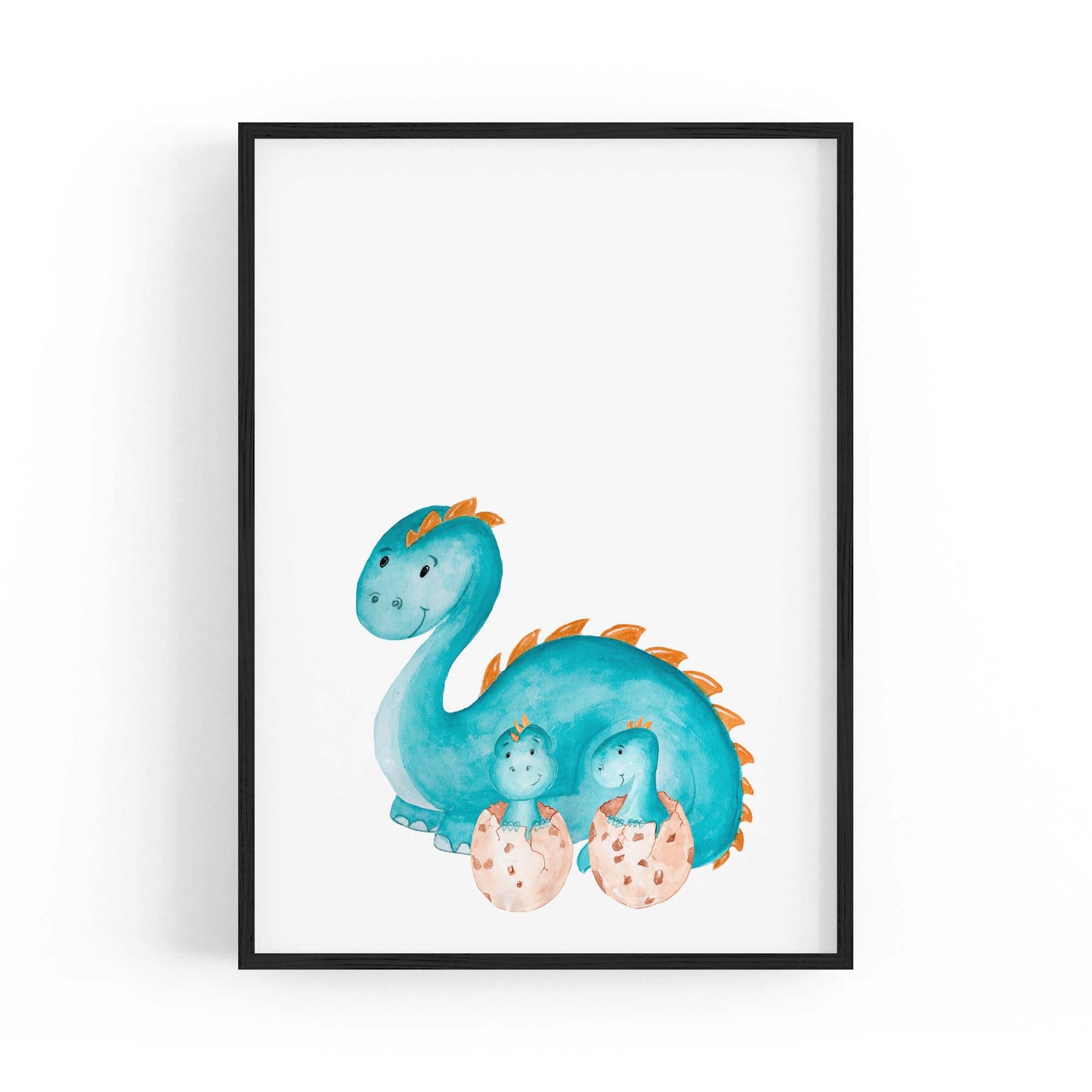 Cute Cartoon Dinosaur Boys Bedroom Wall Art #1 - The Affordable Art Company