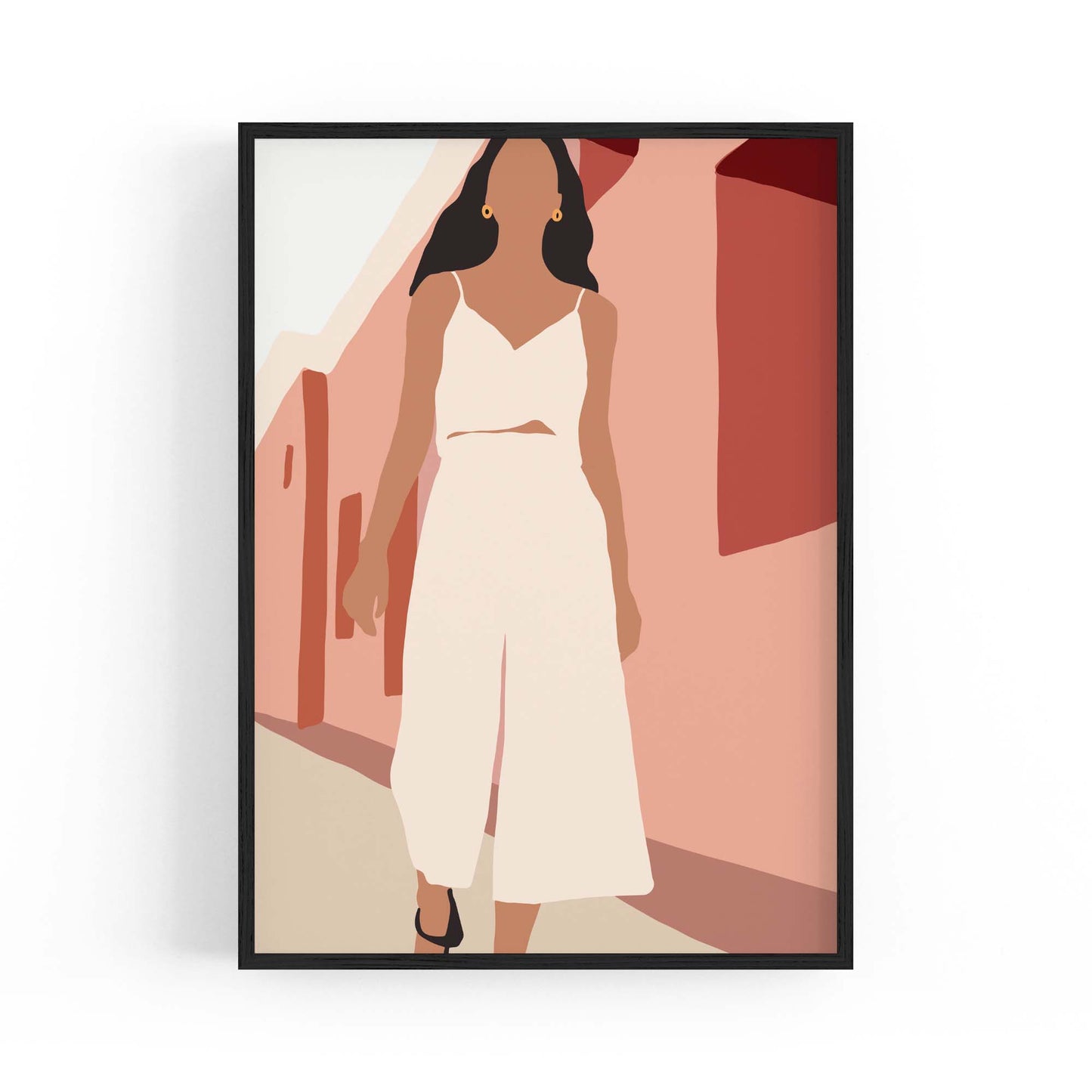 Fashion Minimal Retro Girls Bedroom Wall Art #2 - The Affordable Art Company