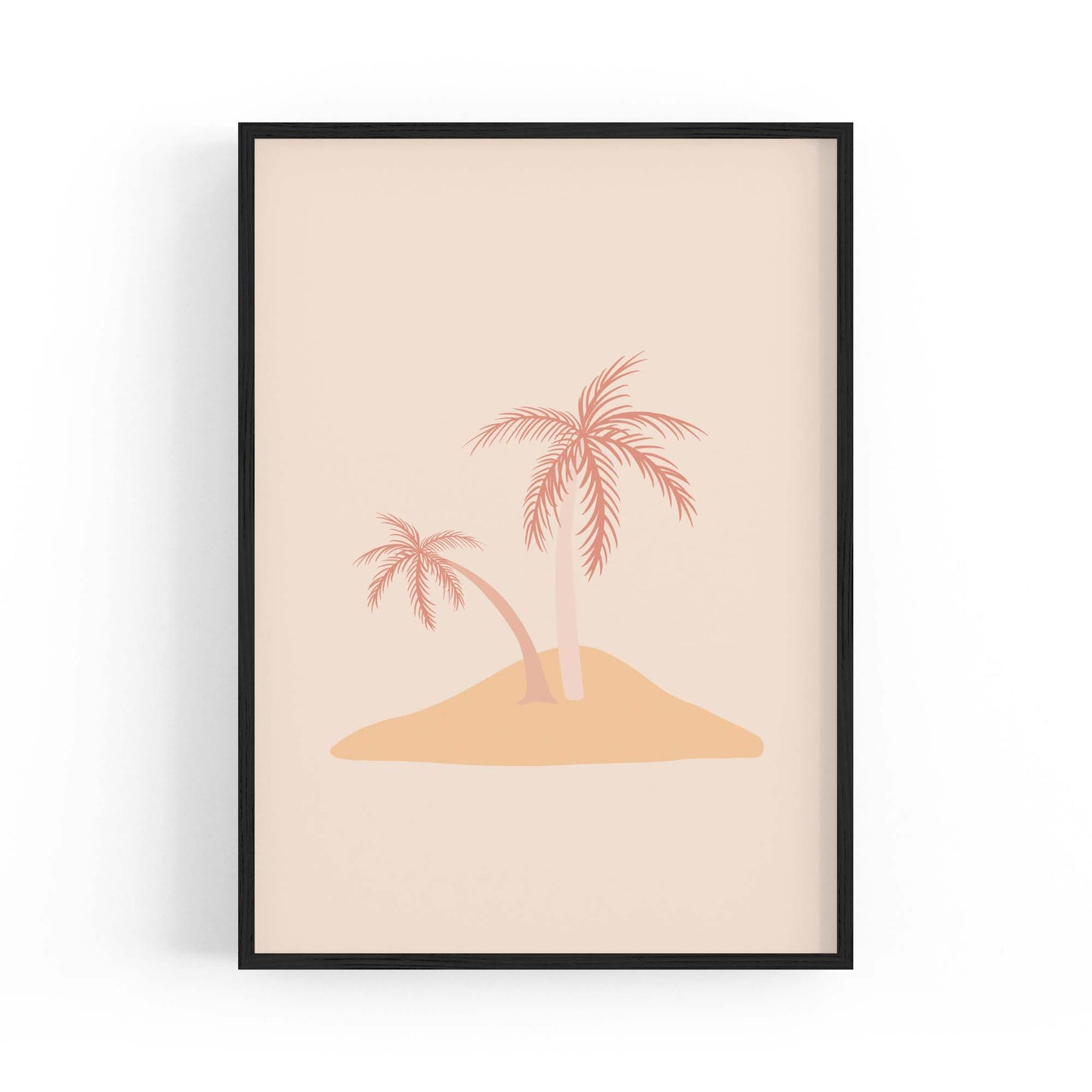 Minimal Island Cute Drawing Abstract Wall Art - The Affordable Art Company