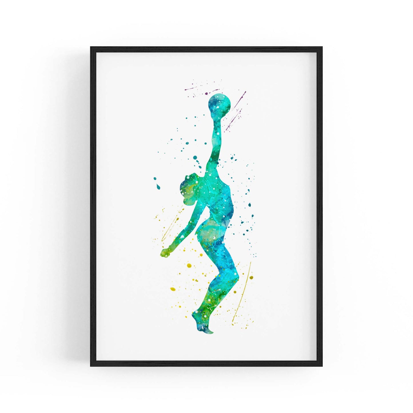 Gymnast Dance Girls Bedroom Gymnastics Wall Art #1 - The Affordable Art Company