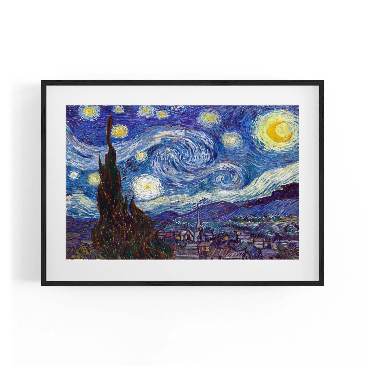 Starry Night by Vincent Van Gogh Painting Wall Art - The Affordable Art Company