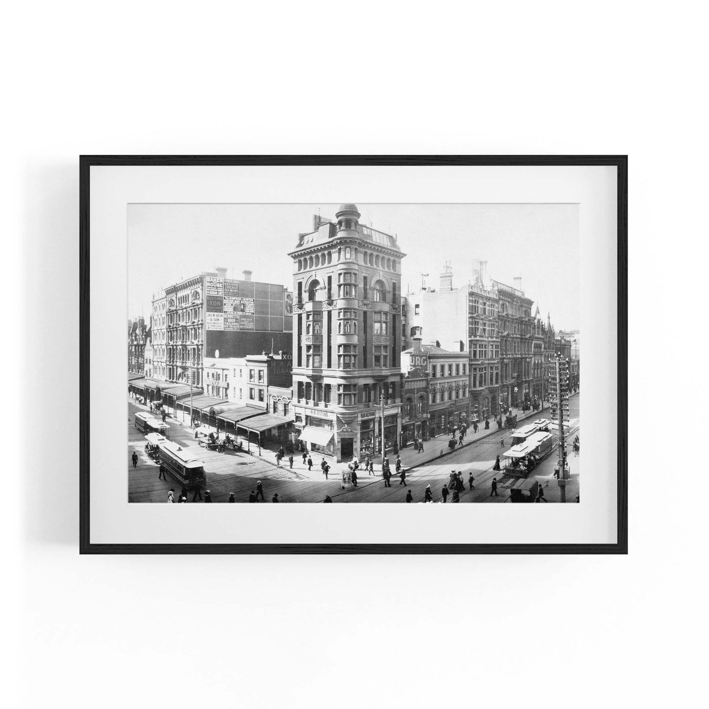 Melbourne Streets Vintage Photograph Wall Art - The Affordable Art Company