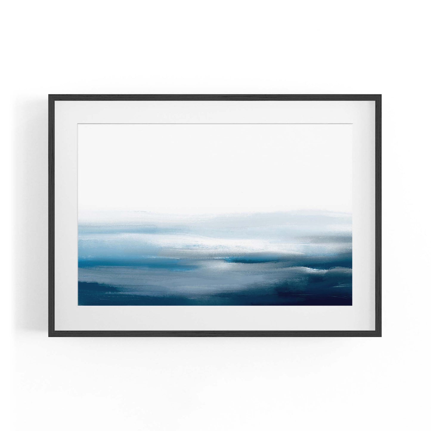 Minimal Blue Painting Abstract Modern Wall Art #18 - The Affordable Art Company