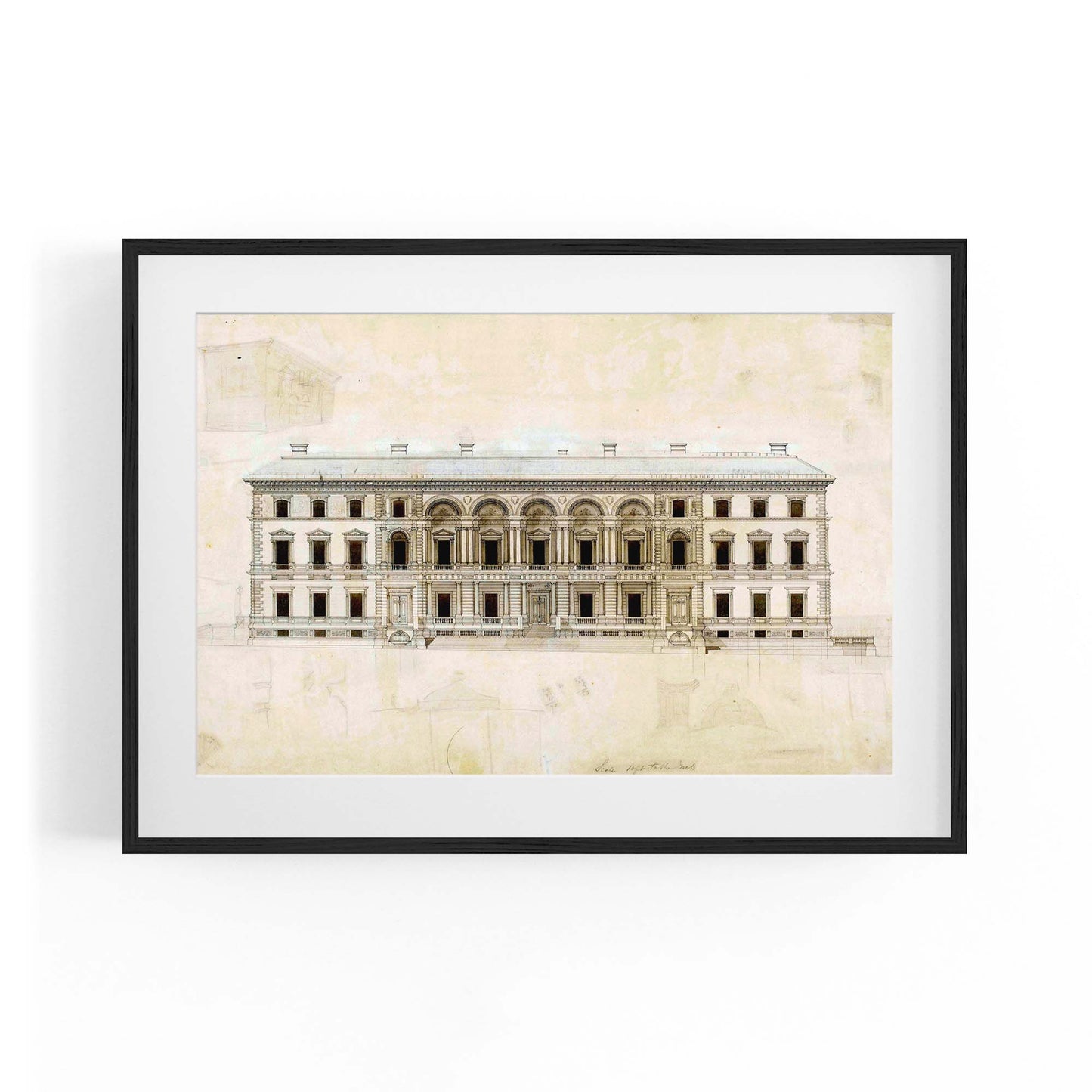 Vintage Treasury Building Melbourne Wall Art - The Affordable Art Company