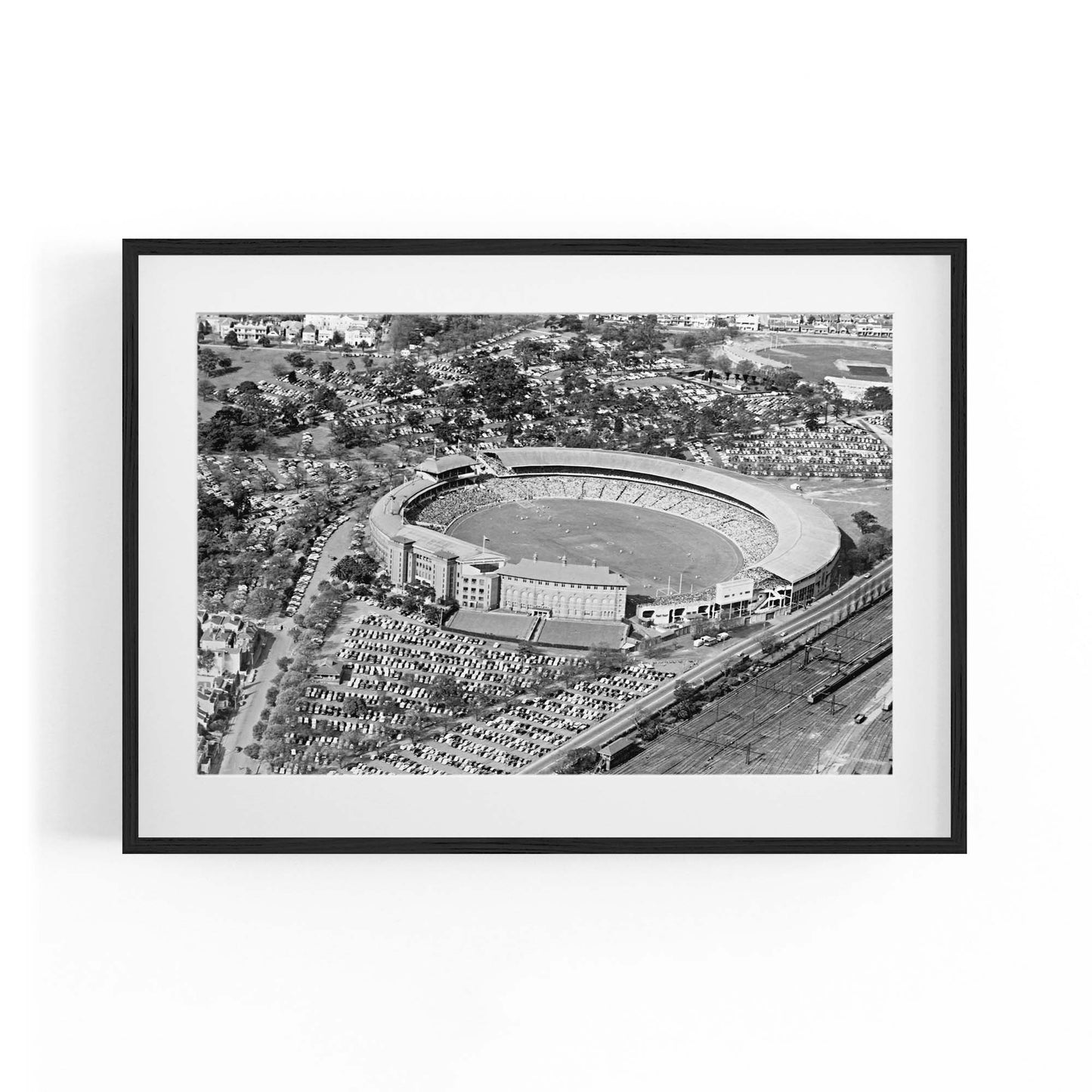 Melbourne Cricket Ground Vintage MCG Wall Art - The Affordable Art Company