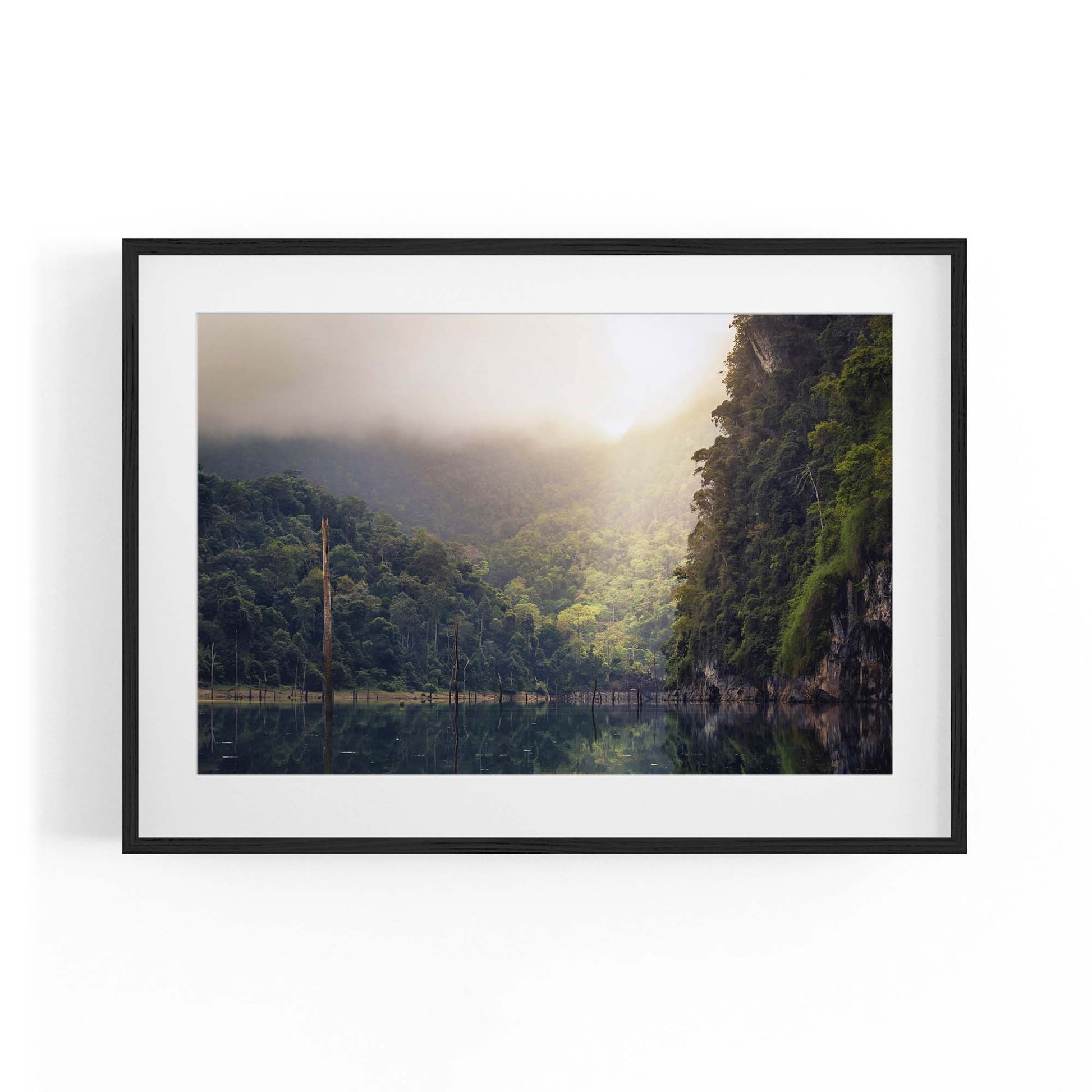 Calming Lake Landscape Photograph Wall Art - The Affordable Art Company