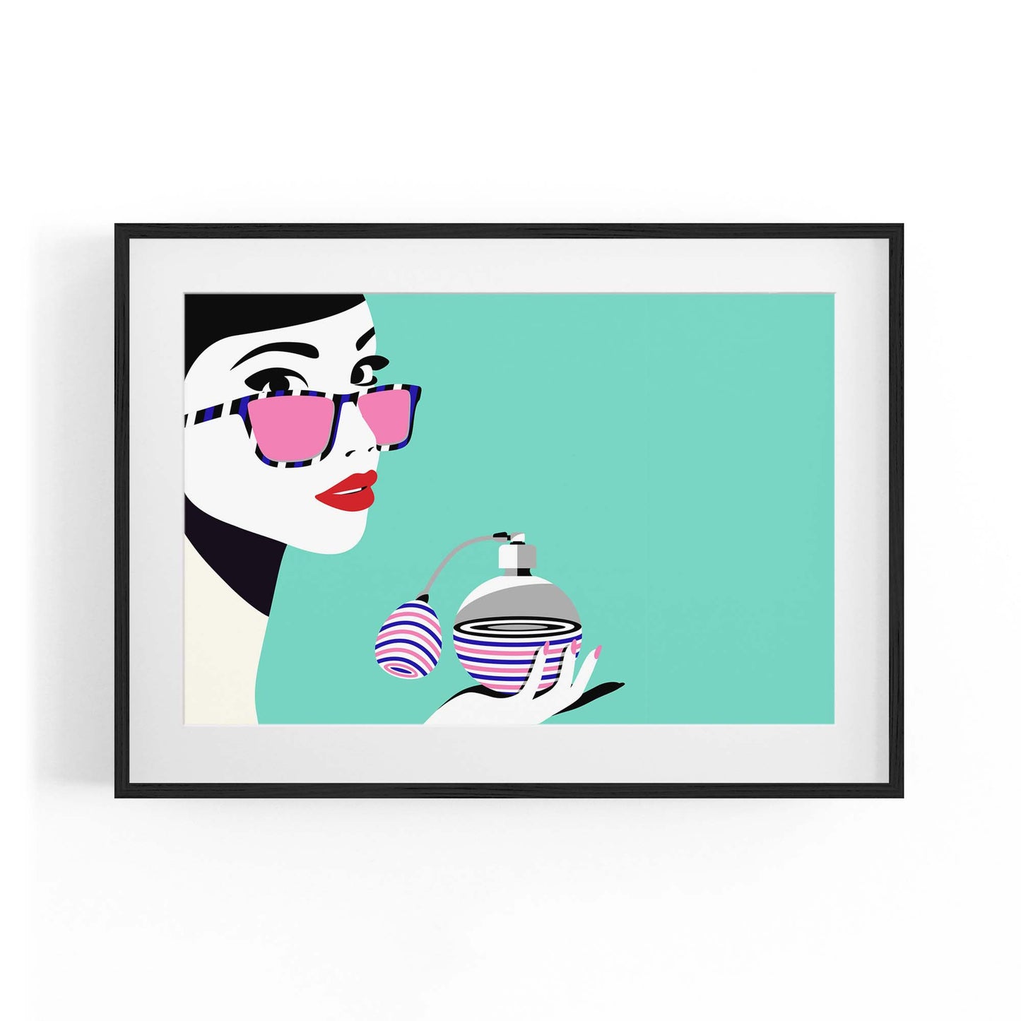Retro Perfume Bottle Fashion Bedroom Wall Art #3 - The Affordable Art Company
