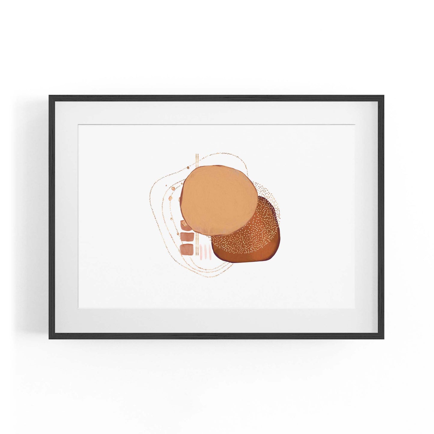 Blue Abstract Painting Minimal Modern Wall Art #12 - The Affordable Art Company