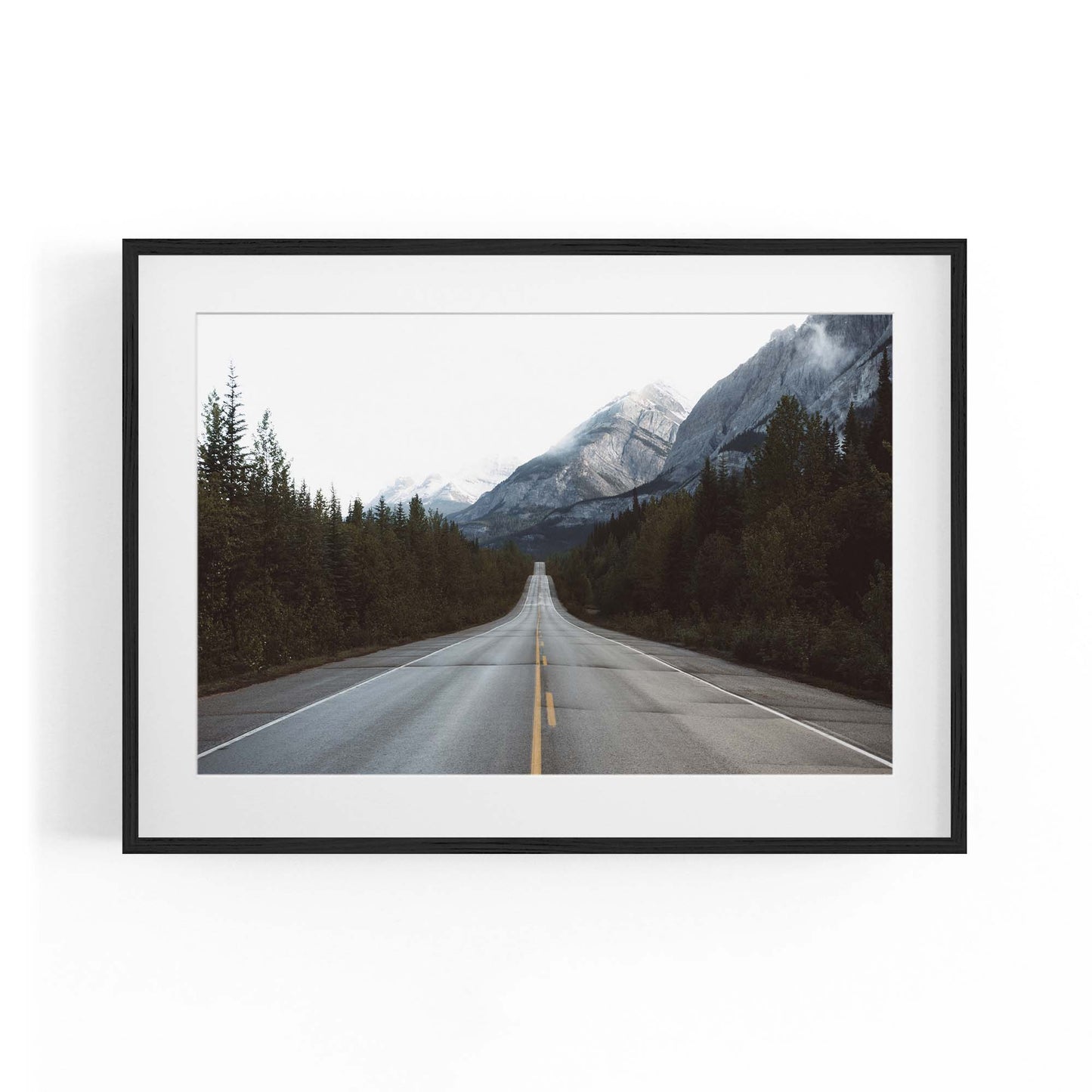 Mountainous Road Landscape Photograph Wall Art - The Affordable Art Company