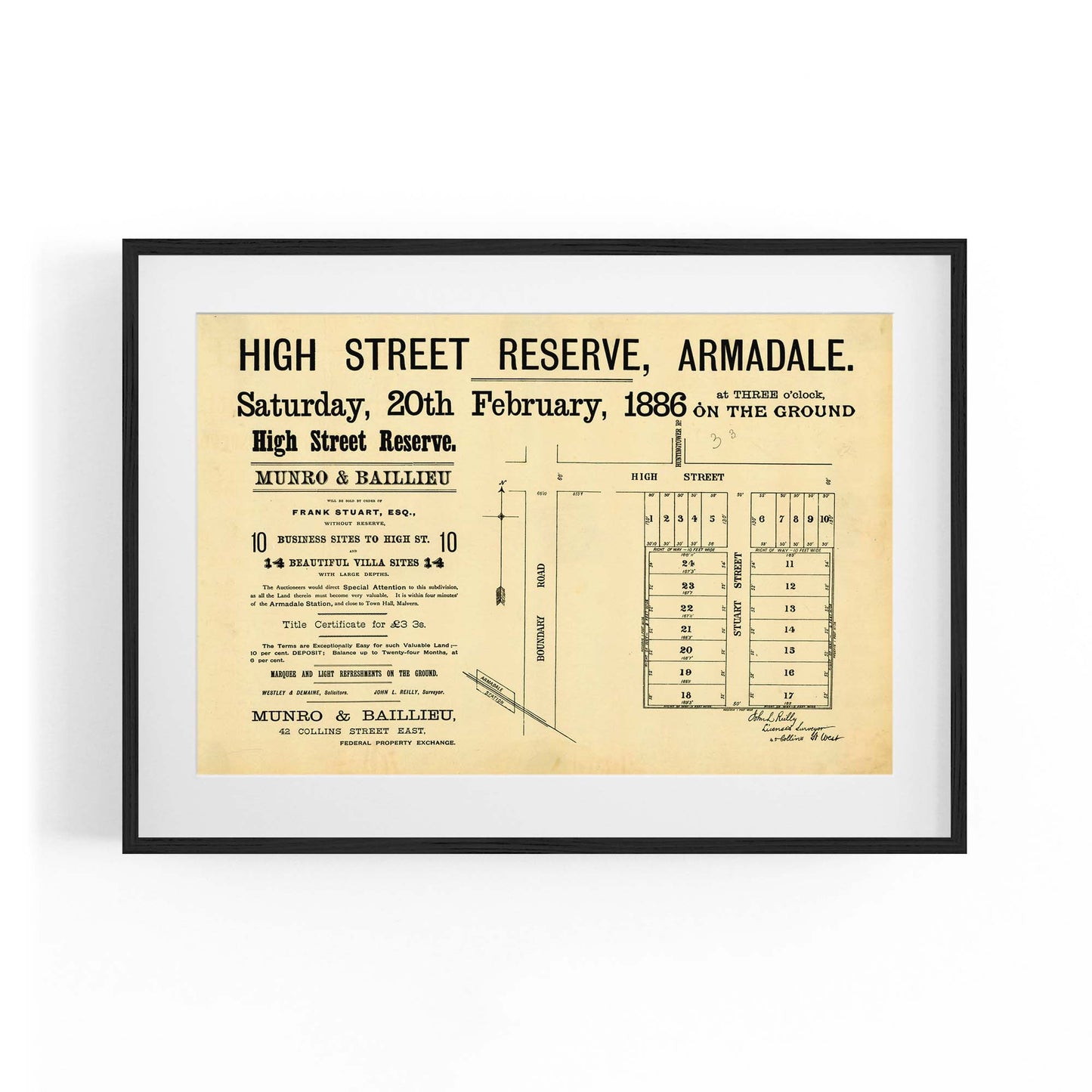 Armadale Melbourne Vintage Real Estate Advert Art #3 - The Affordable Art Company