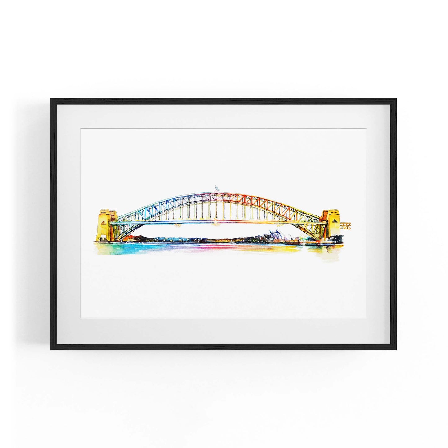 Sydney Harbour Bridge Painting Australian Wall Art - The Affordable Art Company