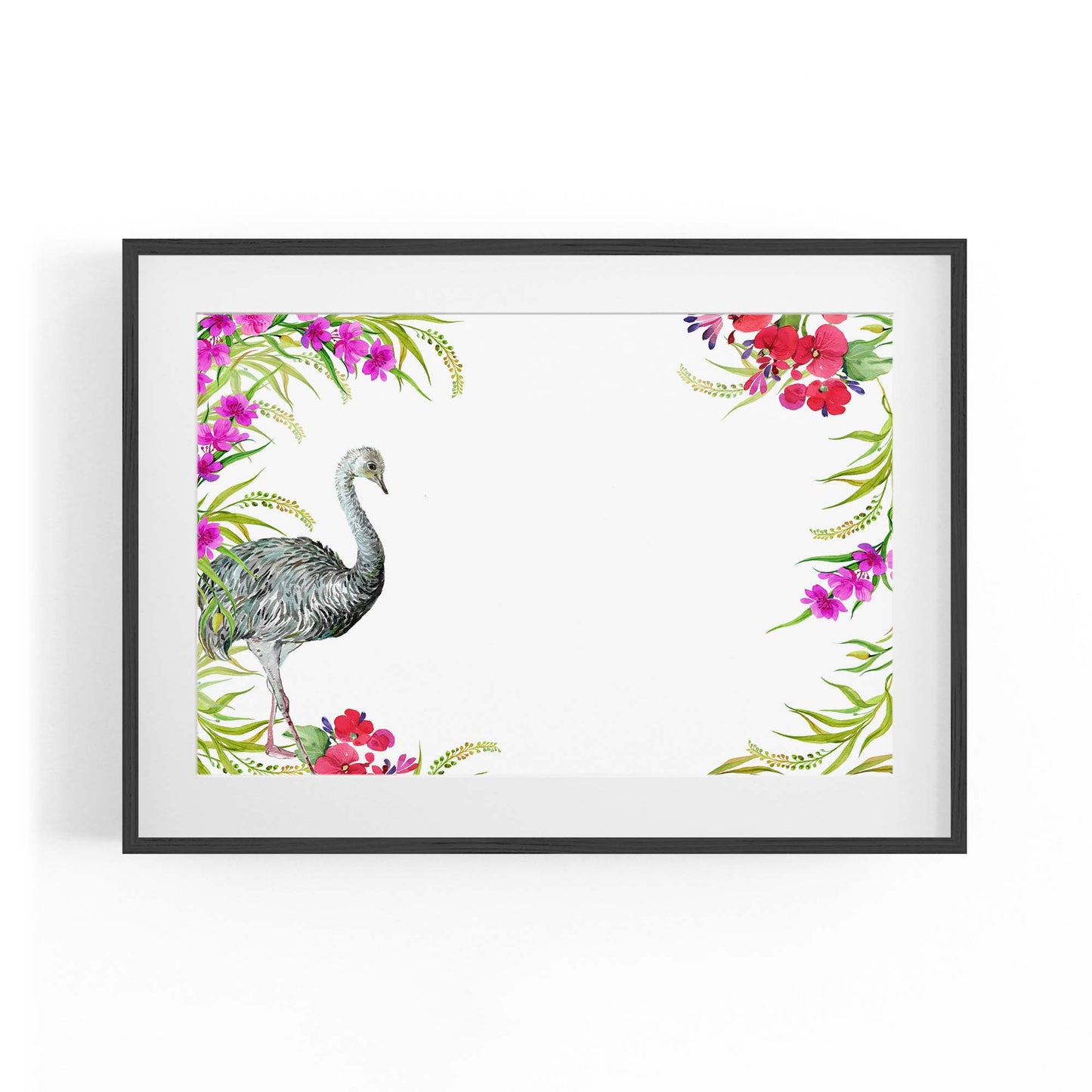 Australian Emu Painting Animal Nursery Wall Art #1 - The Affordable Art Company