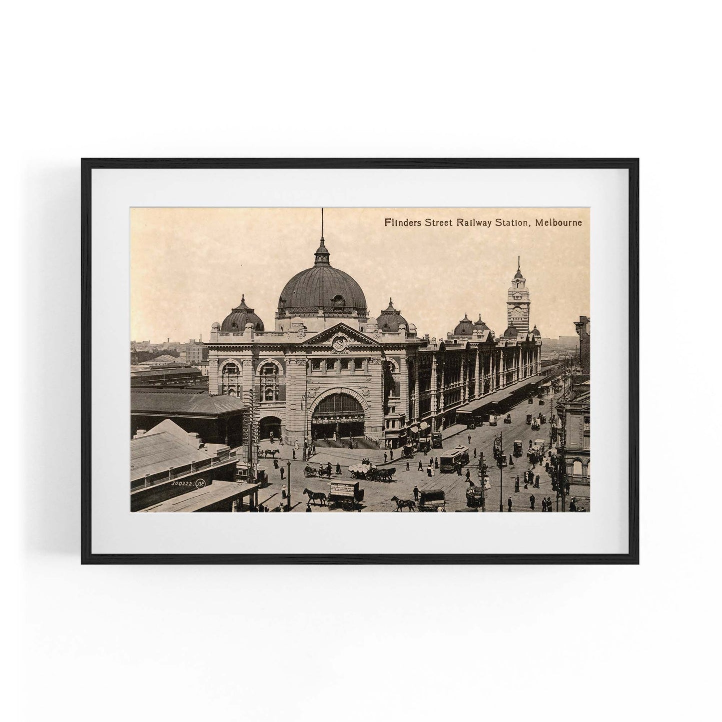 Flinders St Station Melbourne Vintage Photograph Art #2 - The Affordable Art Company