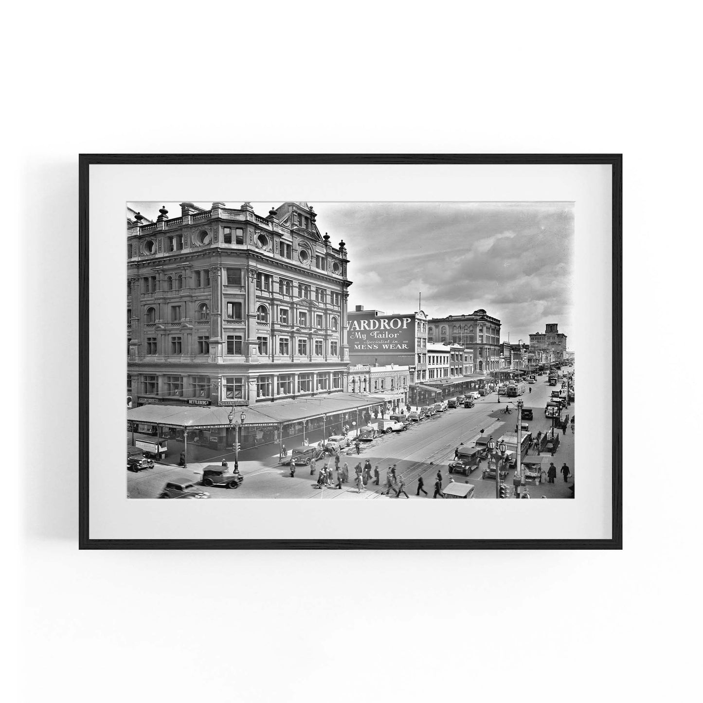 Elizabeth St, Melbourne Vintage Photograph Wall Art #1 - The Affordable Art Company