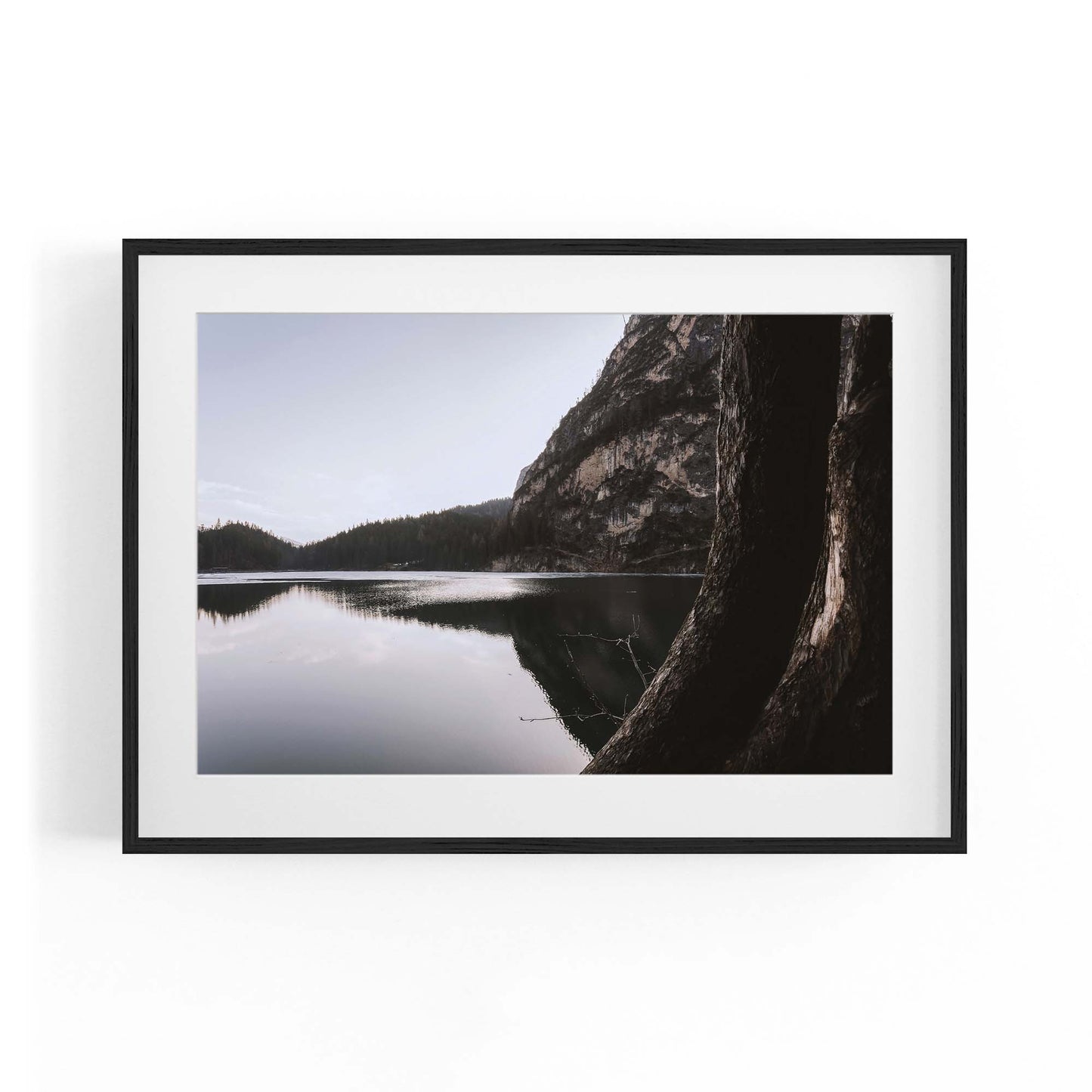 Calm Lake Landscape Photograph Wall Art - The Affordable Art Company