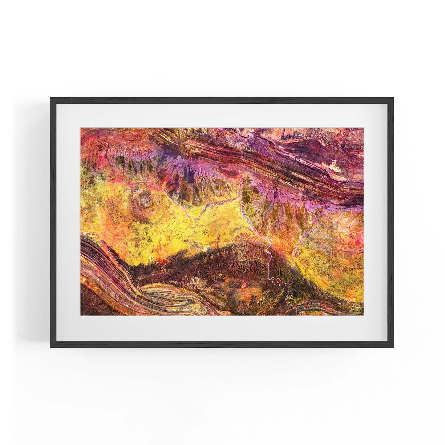 Meteorite Crater Australia Aerial Photograph Wall Art - The Affordable Art Company