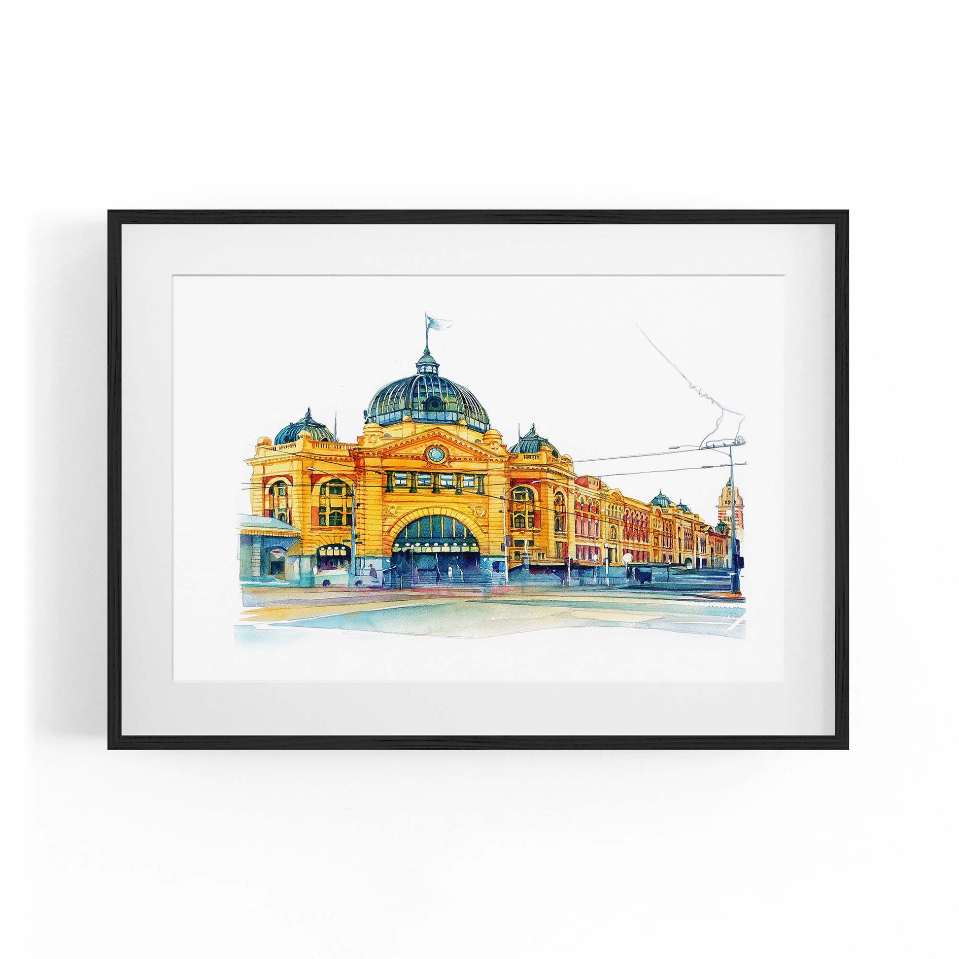 Flinders St Station Melbourne Painting Art - The Affordable Art Company