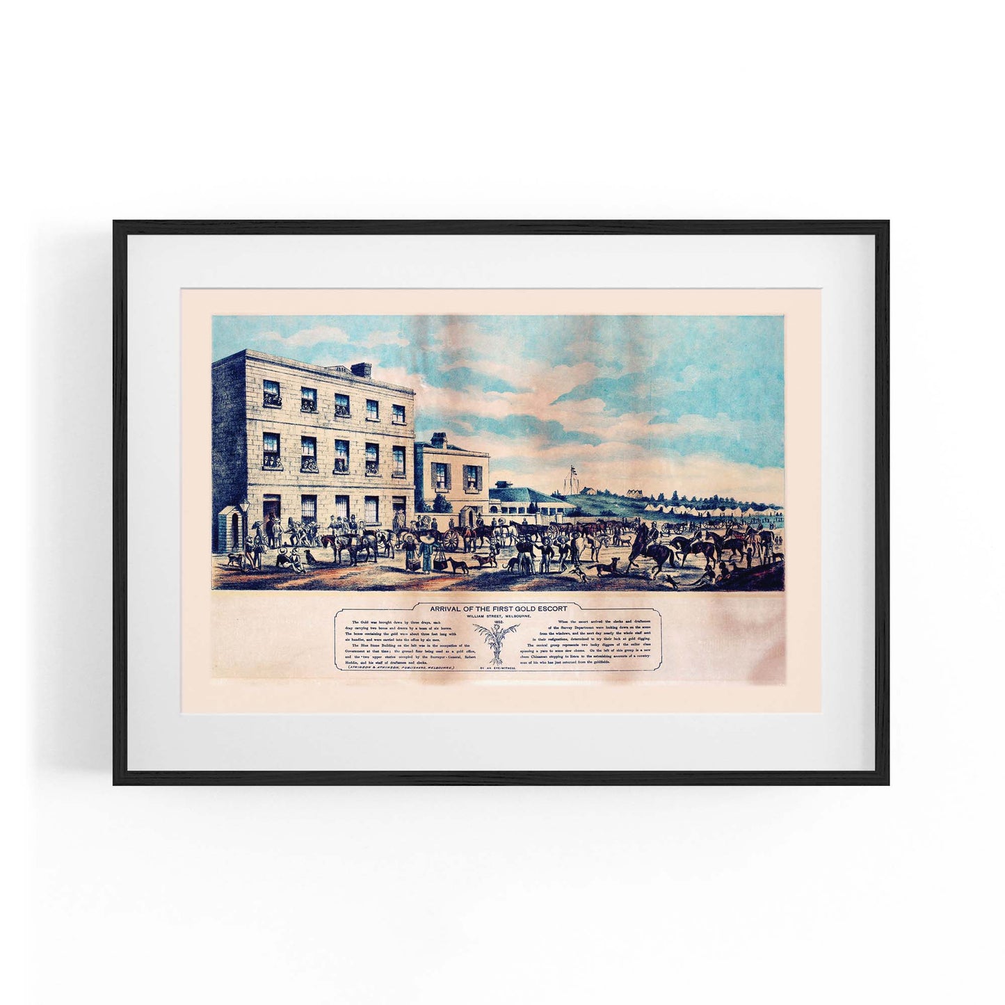 Melbourne Gold Rush Vintage Victoria Wall Art - The Affordable Art Company