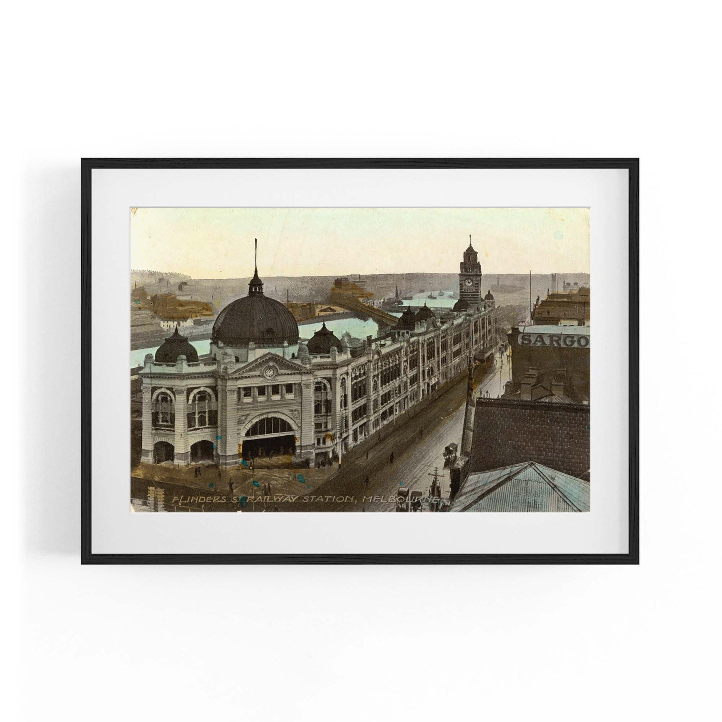 Flinders St Station Melbourne Vintage Photograph Art #3 - The Affordable Art Company