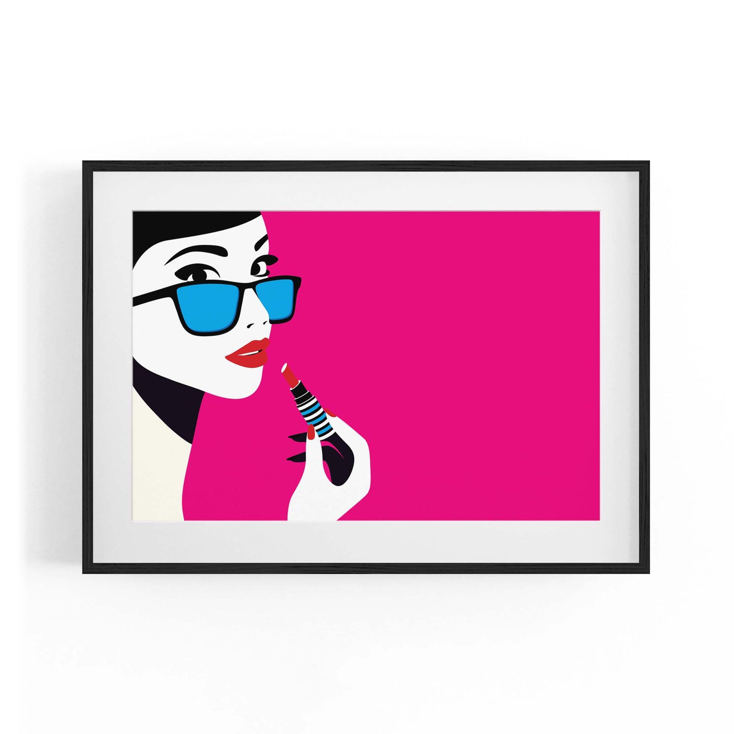 Retro Lipstick Fashion Girls Bedroom Wall Art #2 - The Affordable Art Company
