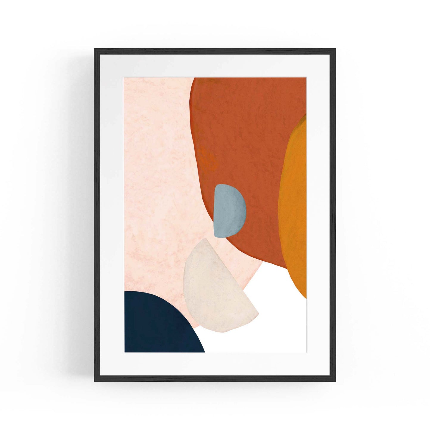 Minimal Pastel Abstract Retro Painting Wall Art #2 - The Affordable Art Company