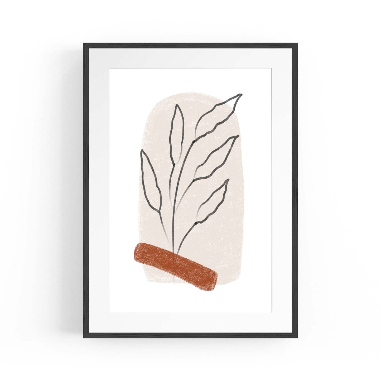 Modern Abstract Shape Minimal Retro Wall Art #6 - The Affordable Art Company