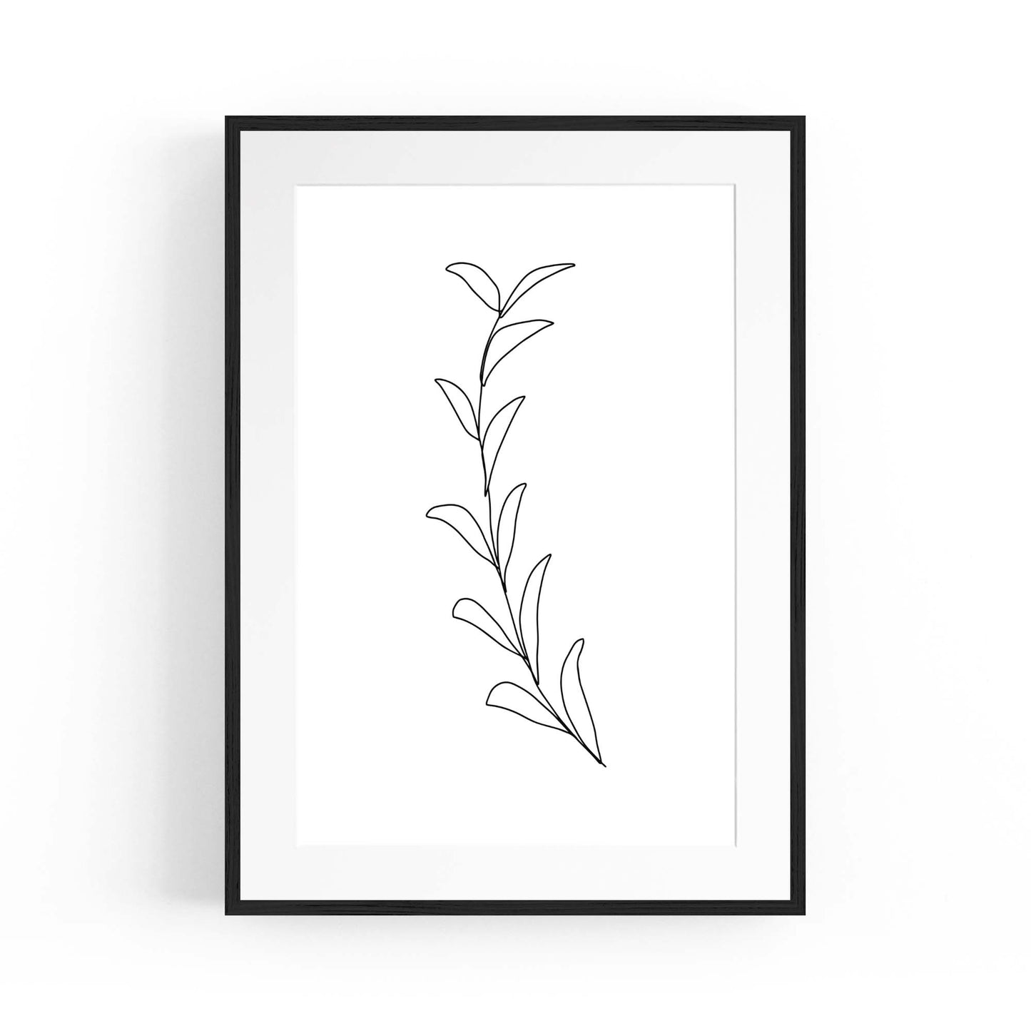 Minimal Floral Drawing Flower Abstract Wall Art #44 - The Affordable Art Company