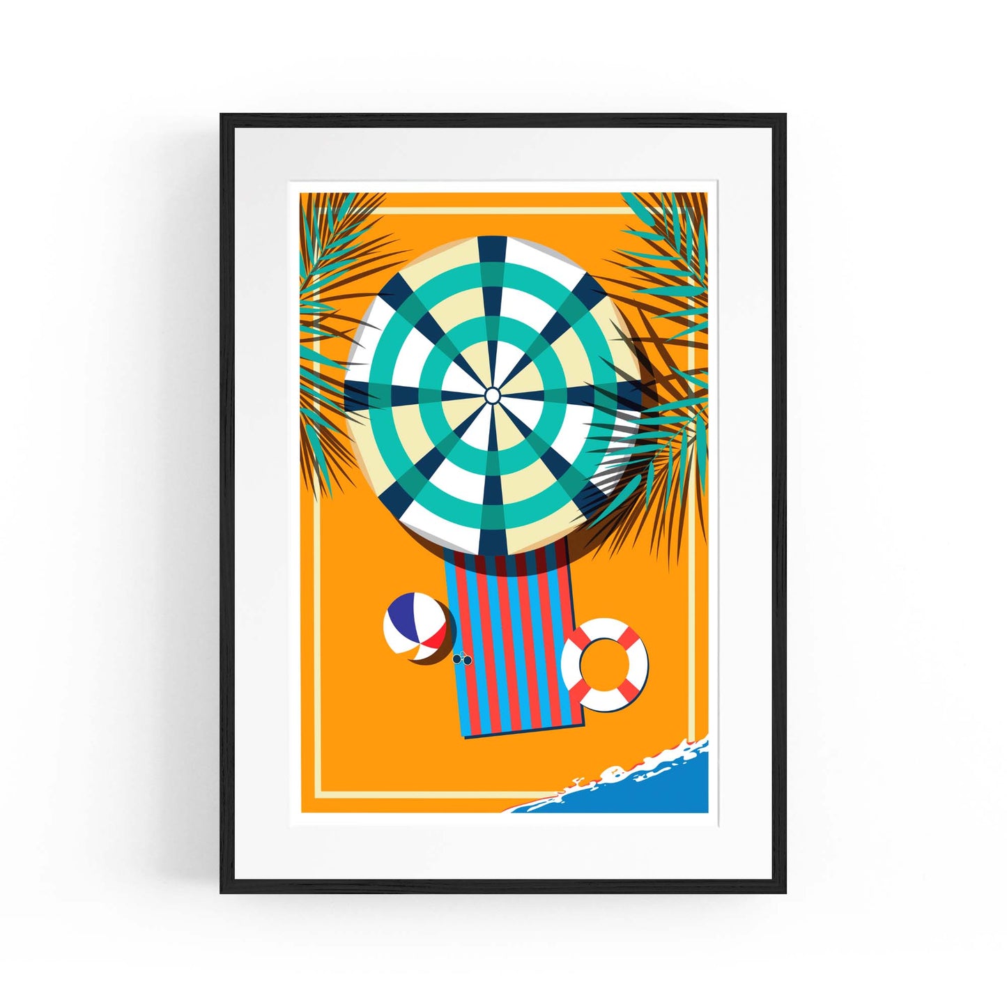 Retro Beach Summer Fashion Fun Glamour Wall Art #4 - The Affordable Art Company
