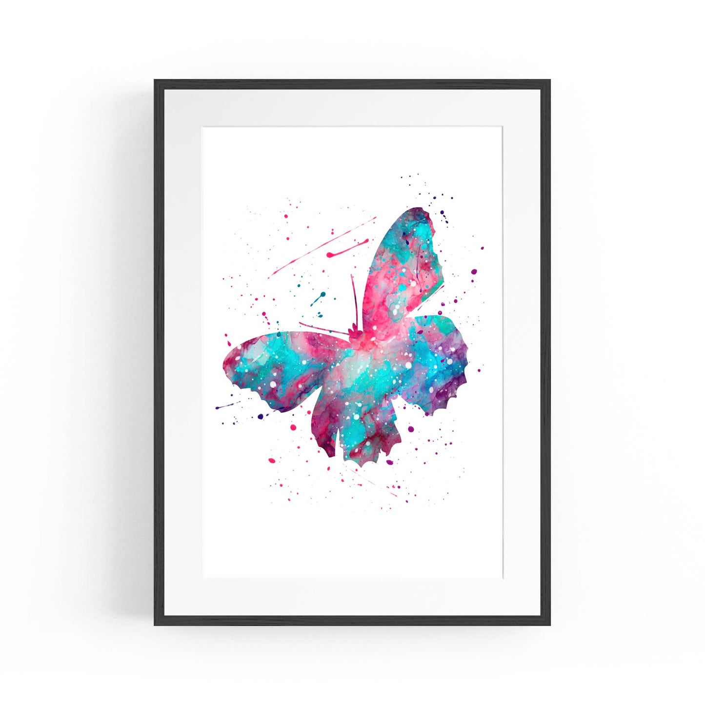 Butterfly Cute Nursery Baby Toddler Wall Art #2 - The Affordable Art Company