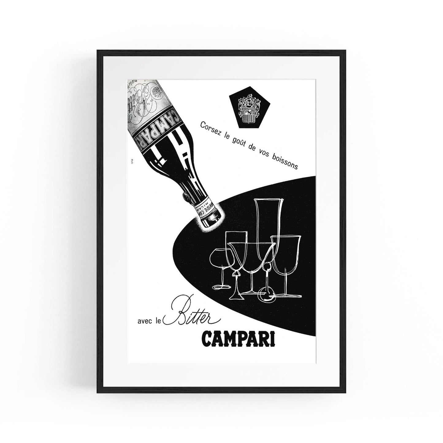 Bitter Campari Vintage Advert Wall Art - The Affordable Art Company