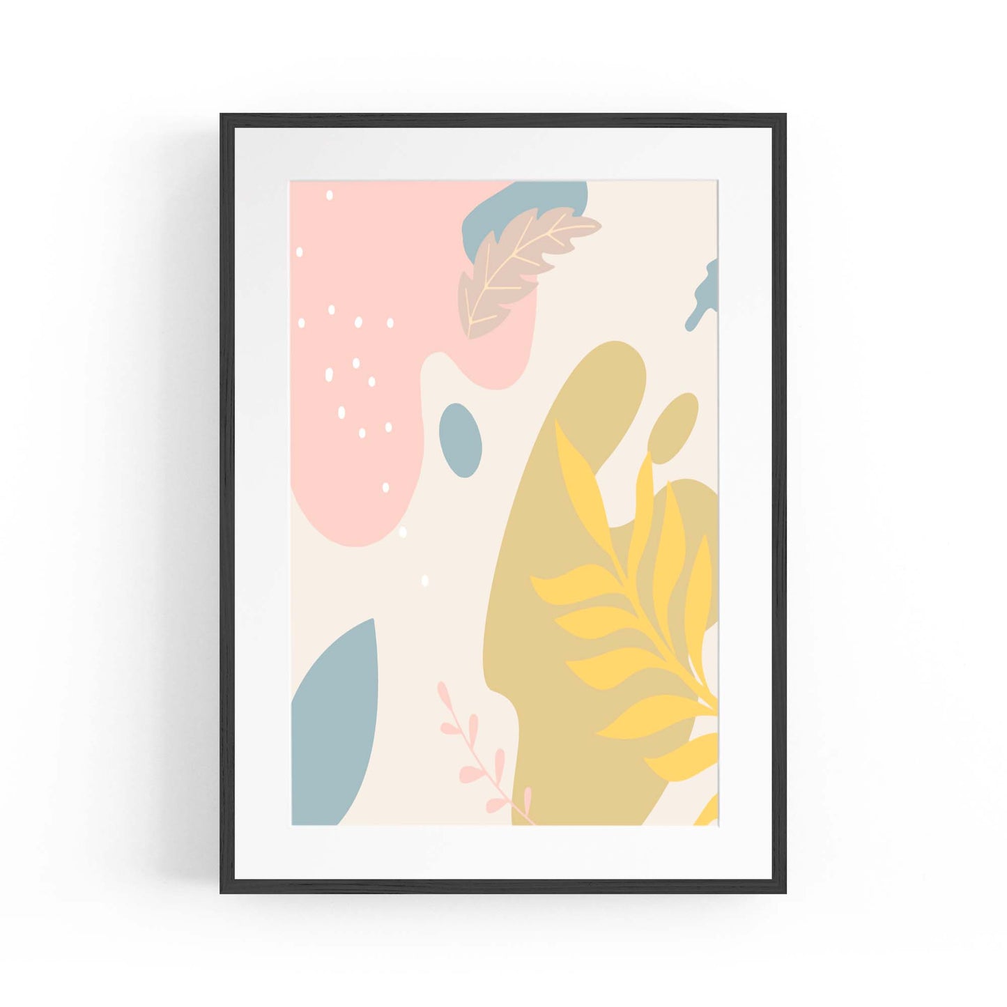 Calm Abstract Minimal Pastel Modern Wall Art #6 - The Affordable Art Company