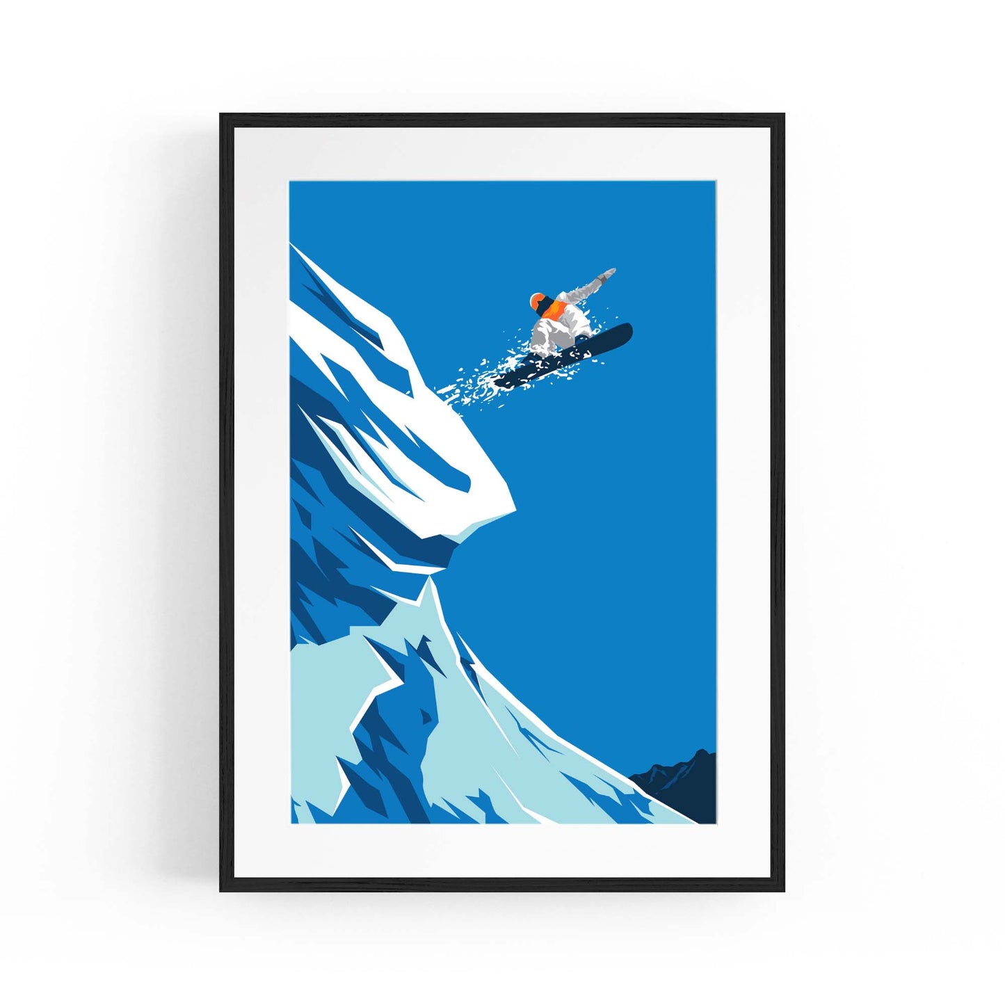Retro Snowboard Vintage Winter Cabin Wall Art #1 - The Affordable Art Company