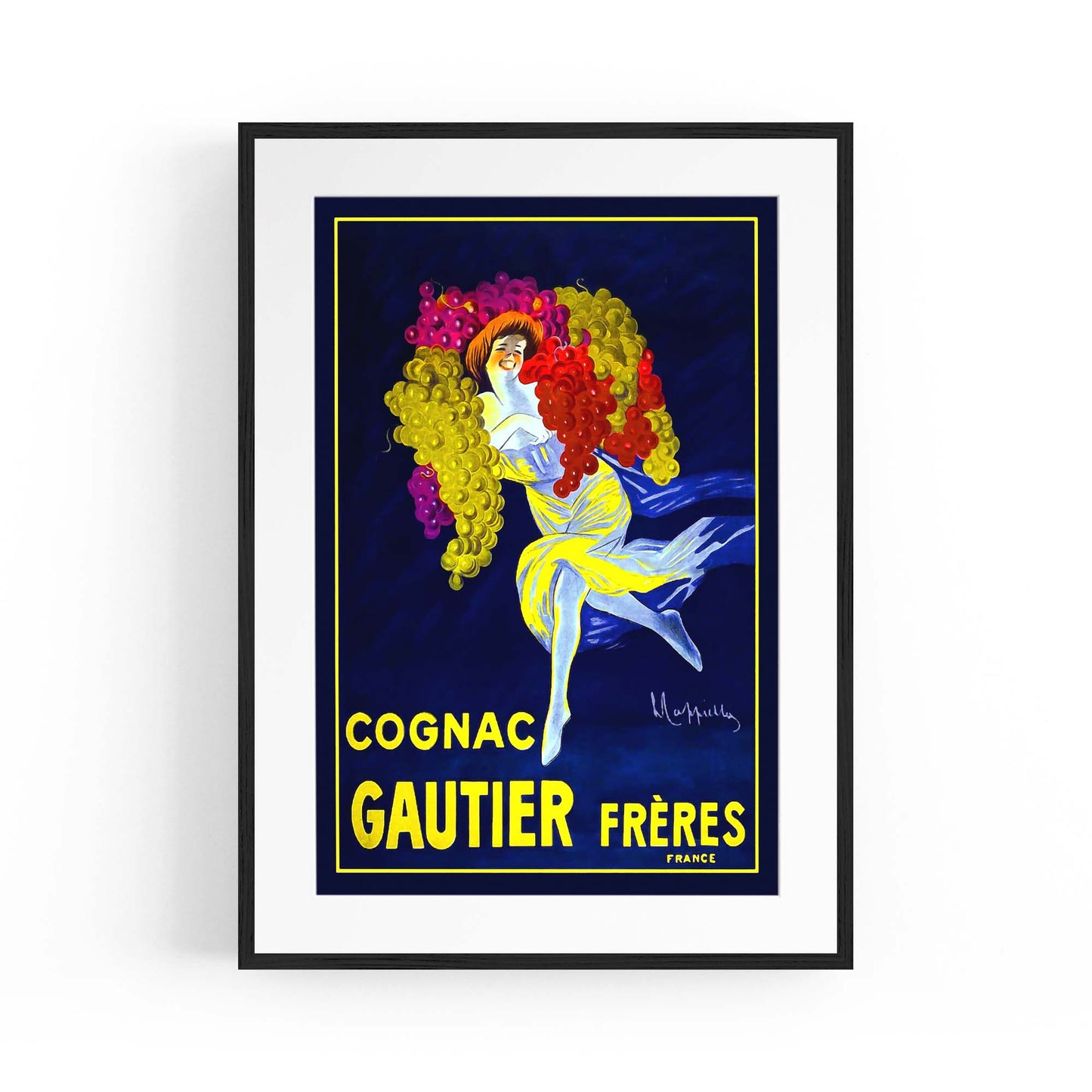 Gautier Frères Cognac Vintage Drinks Advert Wall Art - The Affordable Art Company