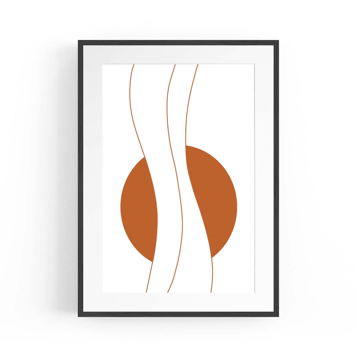 Minimal Waves Line Abstract Wall Art #6 - The Affordable Art Company