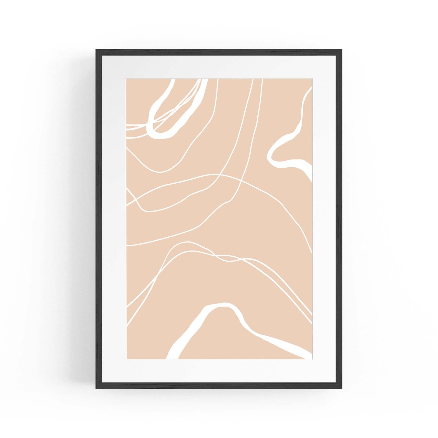 Minimal Pastel Abstract Retro Shapes Wall Art #7 - The Affordable Art Company