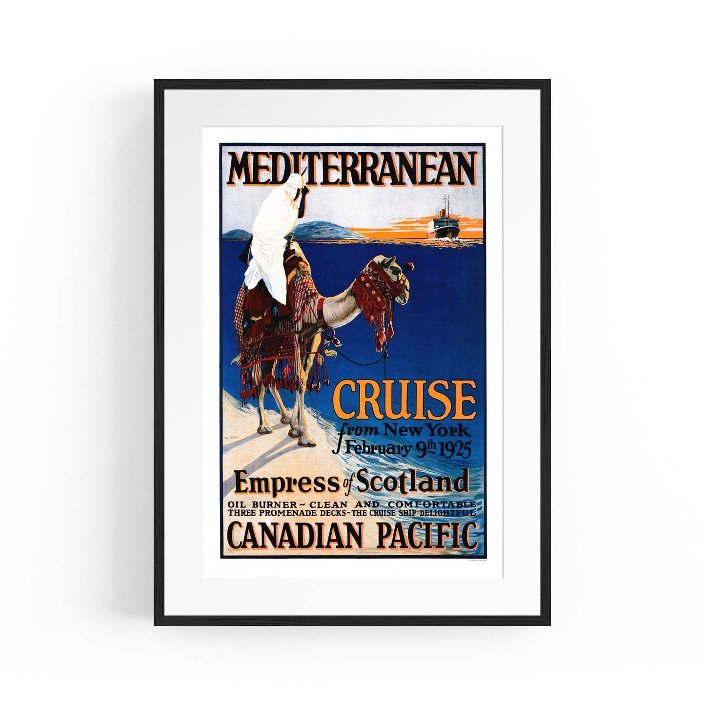 Canadian Pacific Vintage Shipping Advert Wall Art #9 - The Affordable Art Company