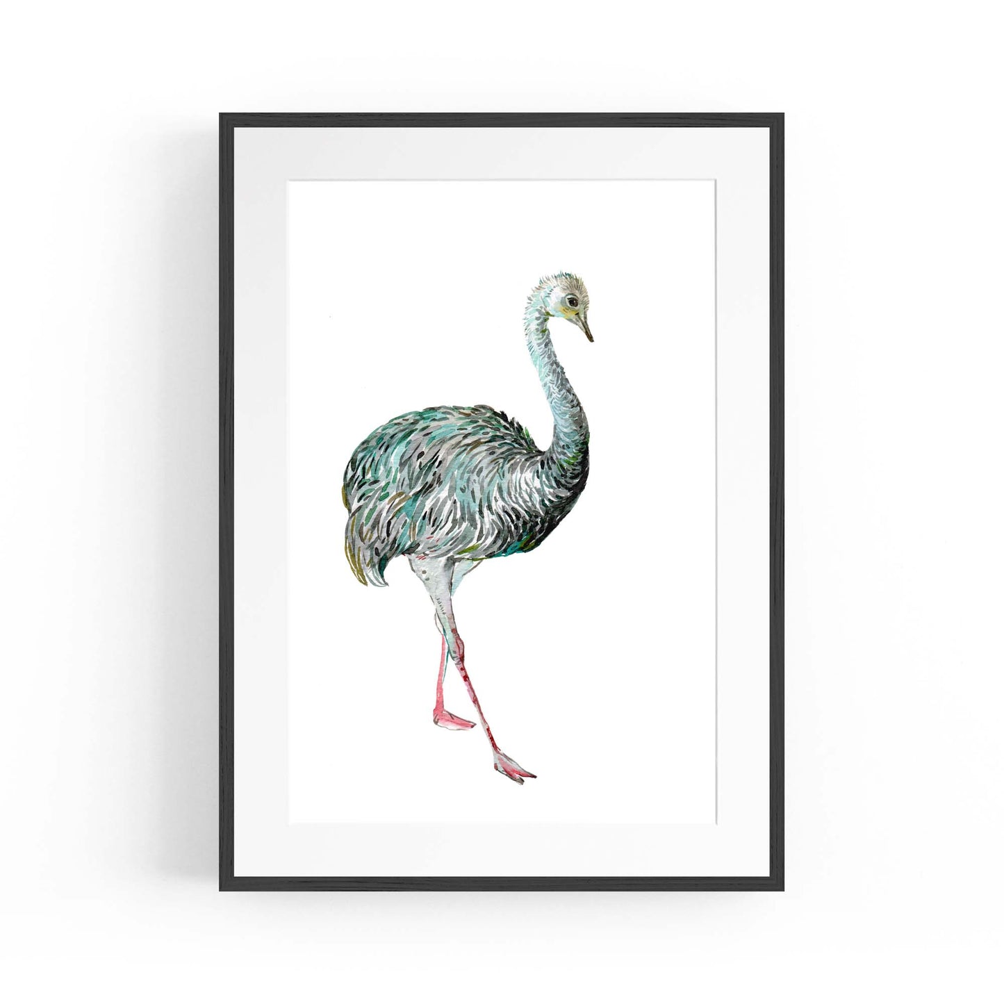 Australian Emu Painting Animal Nursery Wall Art #2 - The Affordable Art Company