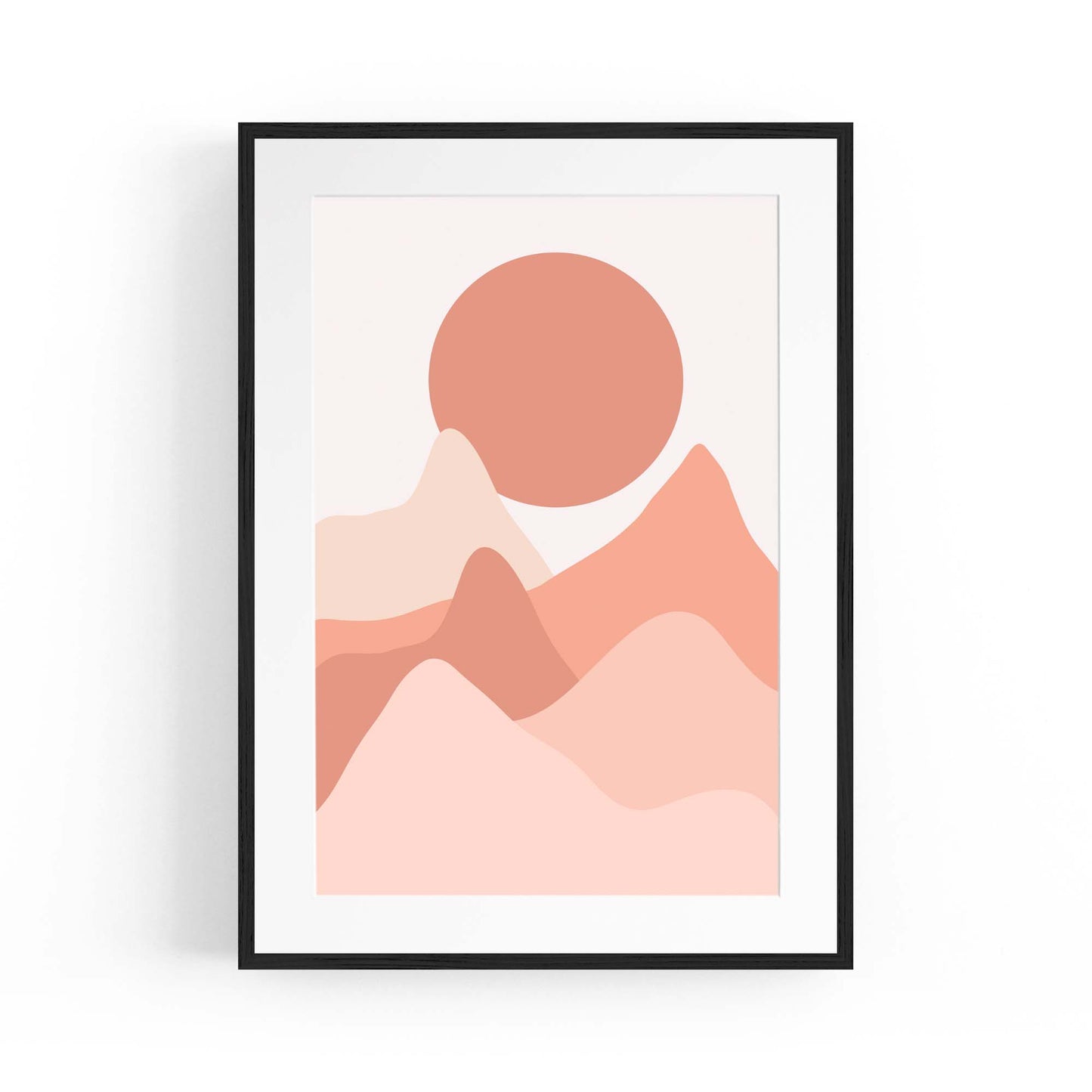 Minimal Mountain Wall Art - The Affordable Art Company