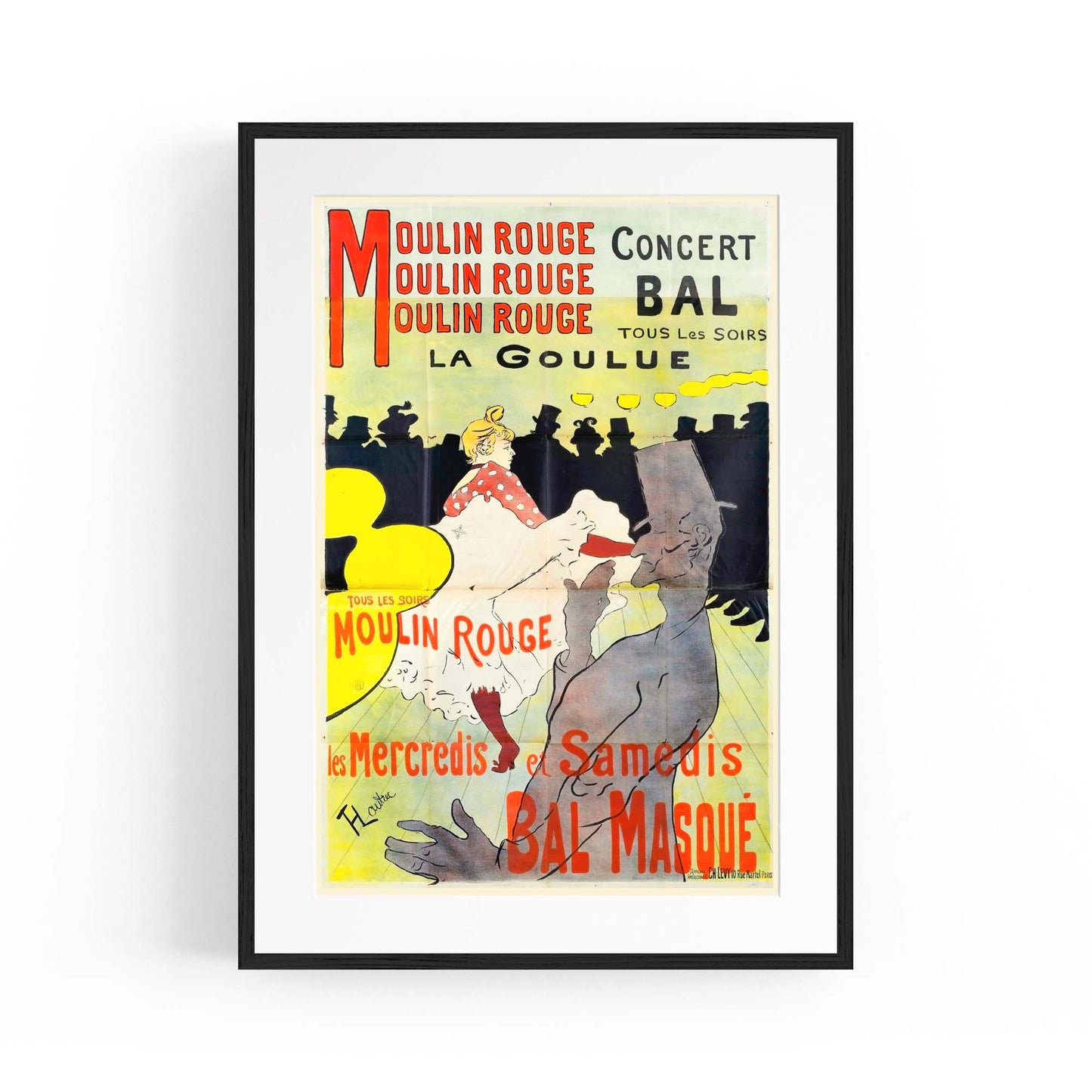 Moulin Rouge, Paris,French Vintage Advert Wall Art - The Affordable Art Company