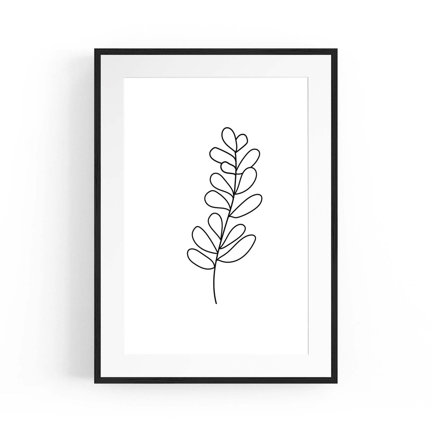 Minimal Branch Line Drawing Plant Nature Wall Art #2 - The Affordable Art Company