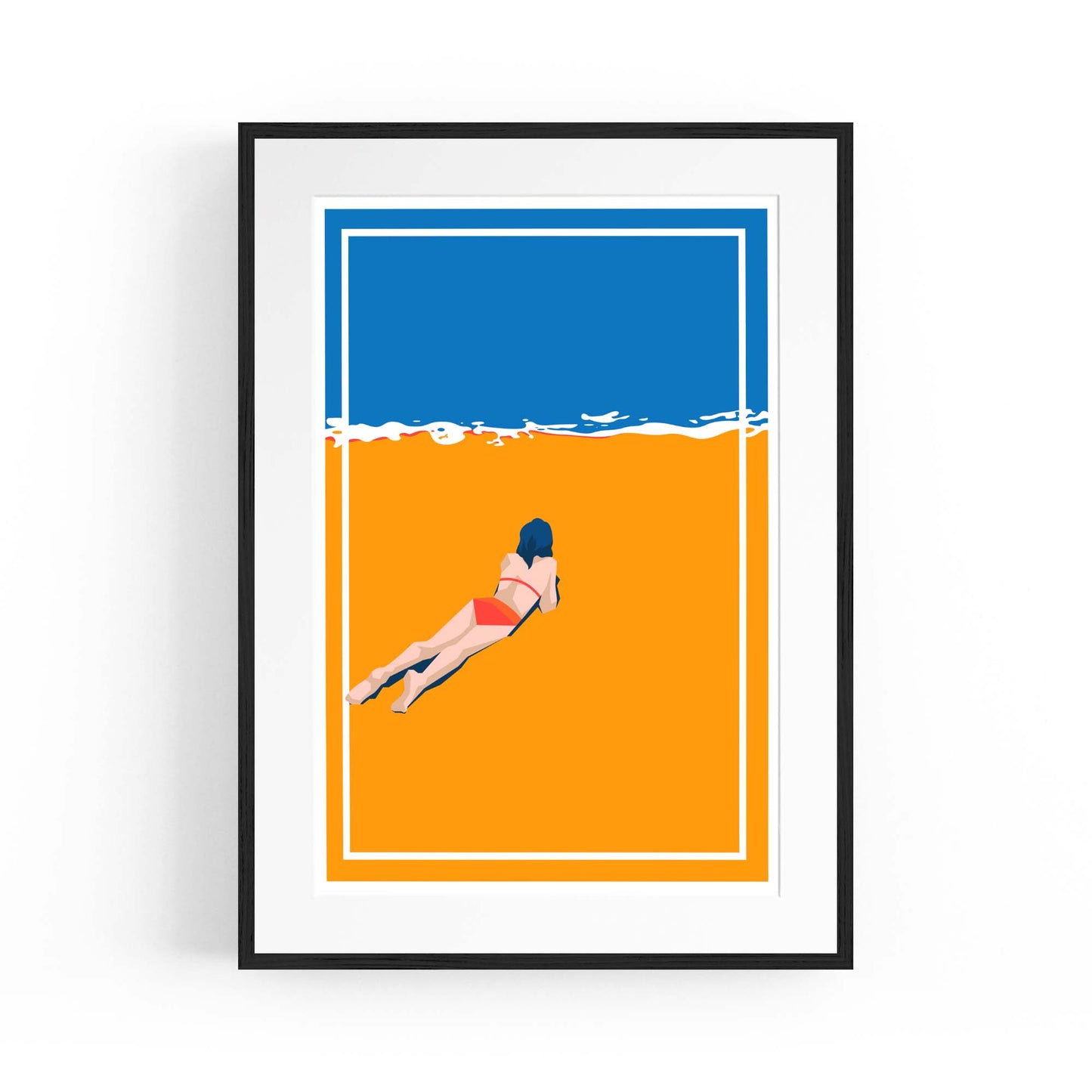 Retro Beach Summer Fashion Fun Glamour Wall Art #3 - The Affordable Art Company