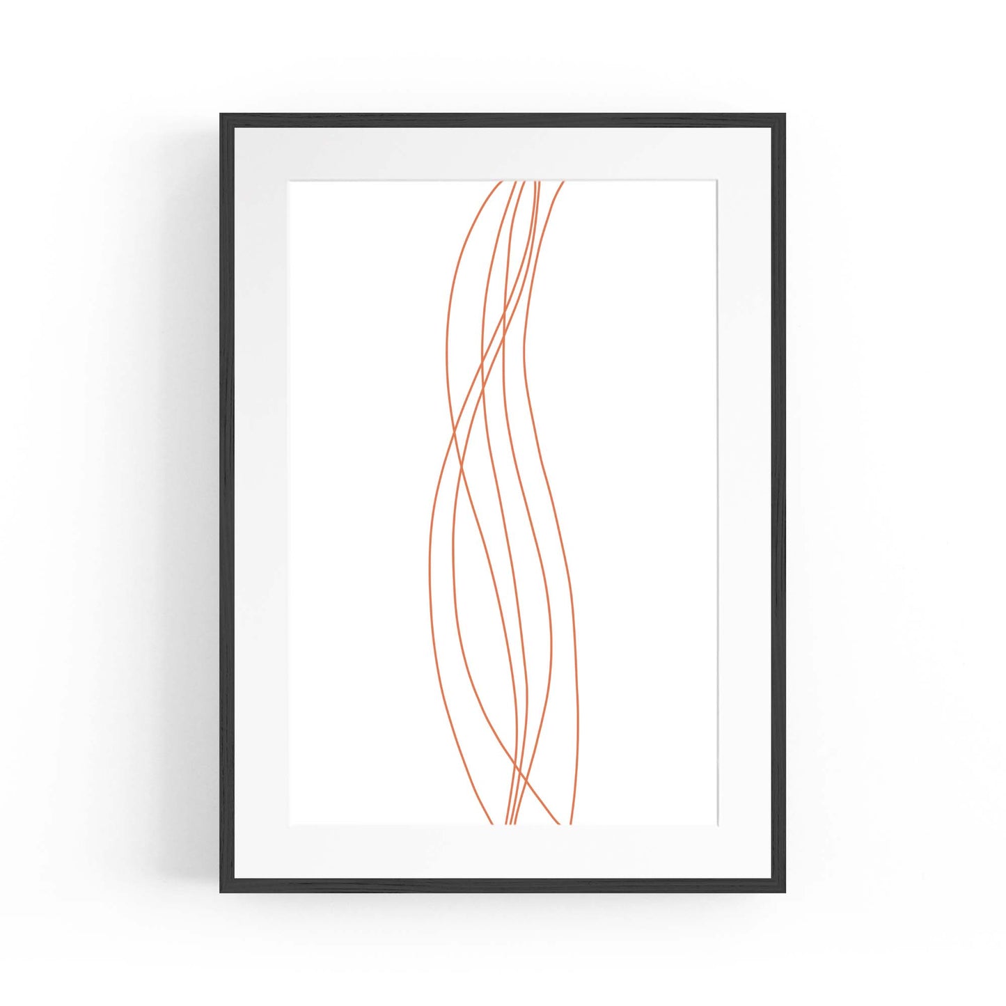 Minimal Waves Line Abstract Wall Art #4 - The Affordable Art Company