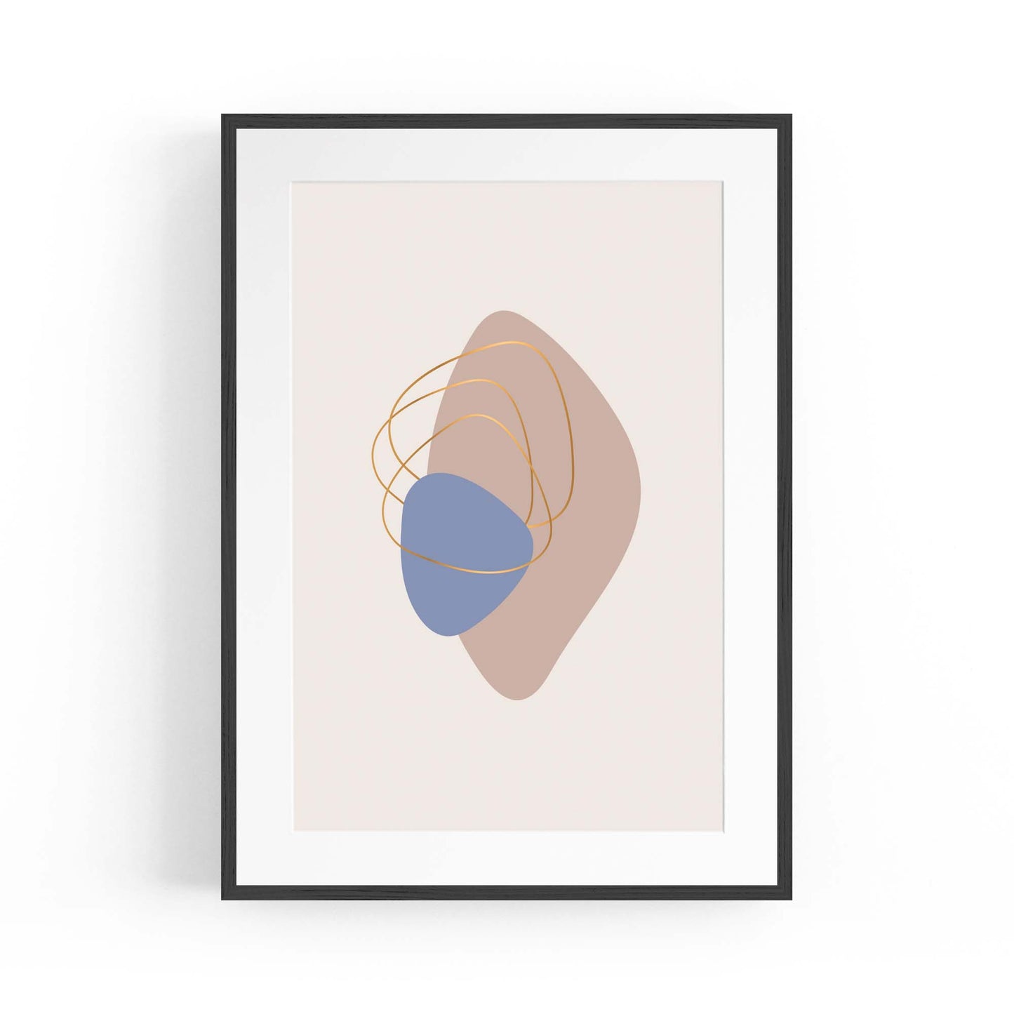 Pale Abstract Shapes Wall Art #5 - The Affordable Art Company