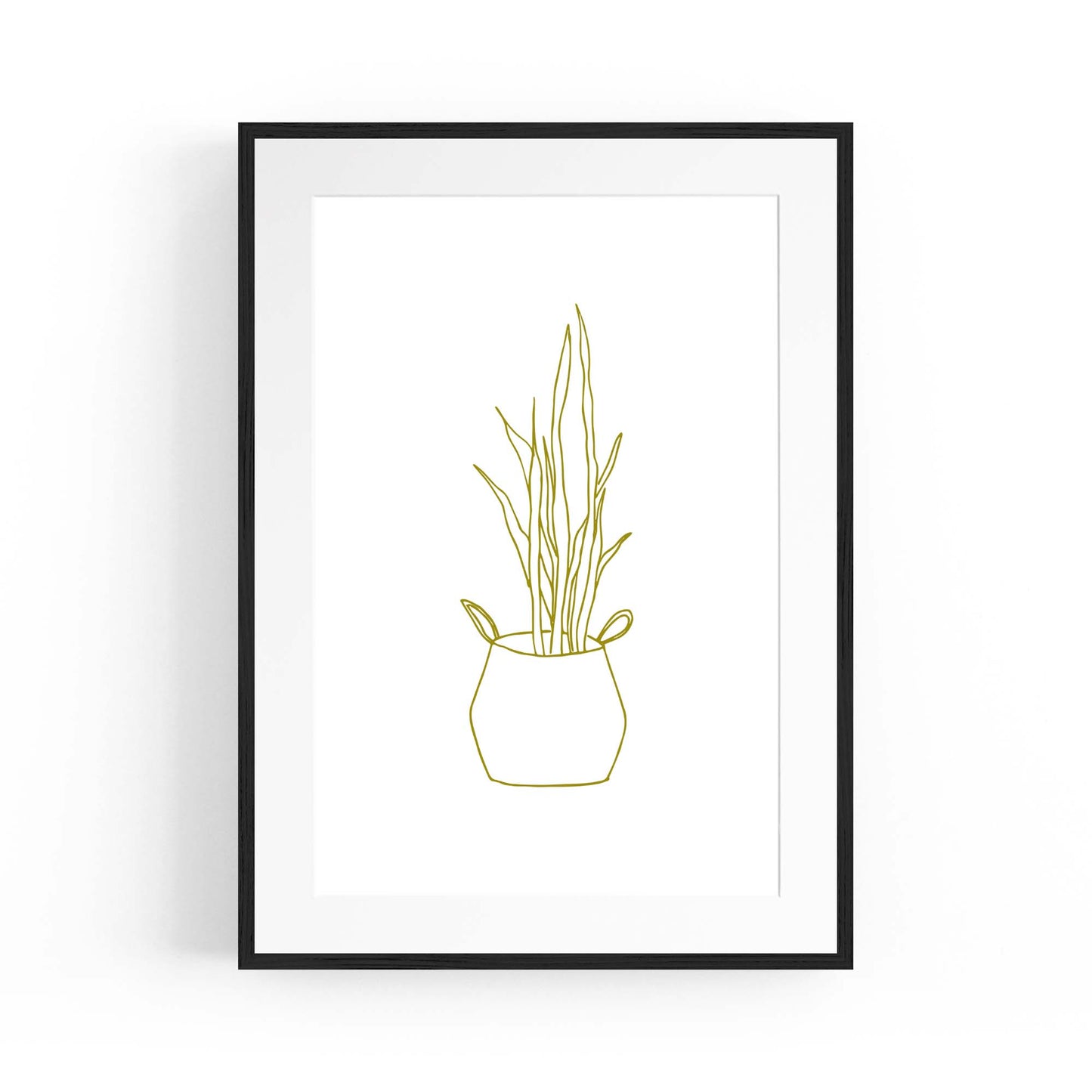 Abstract House Plant Minimal Living Room Wall Art #30 - The Affordable Art Company