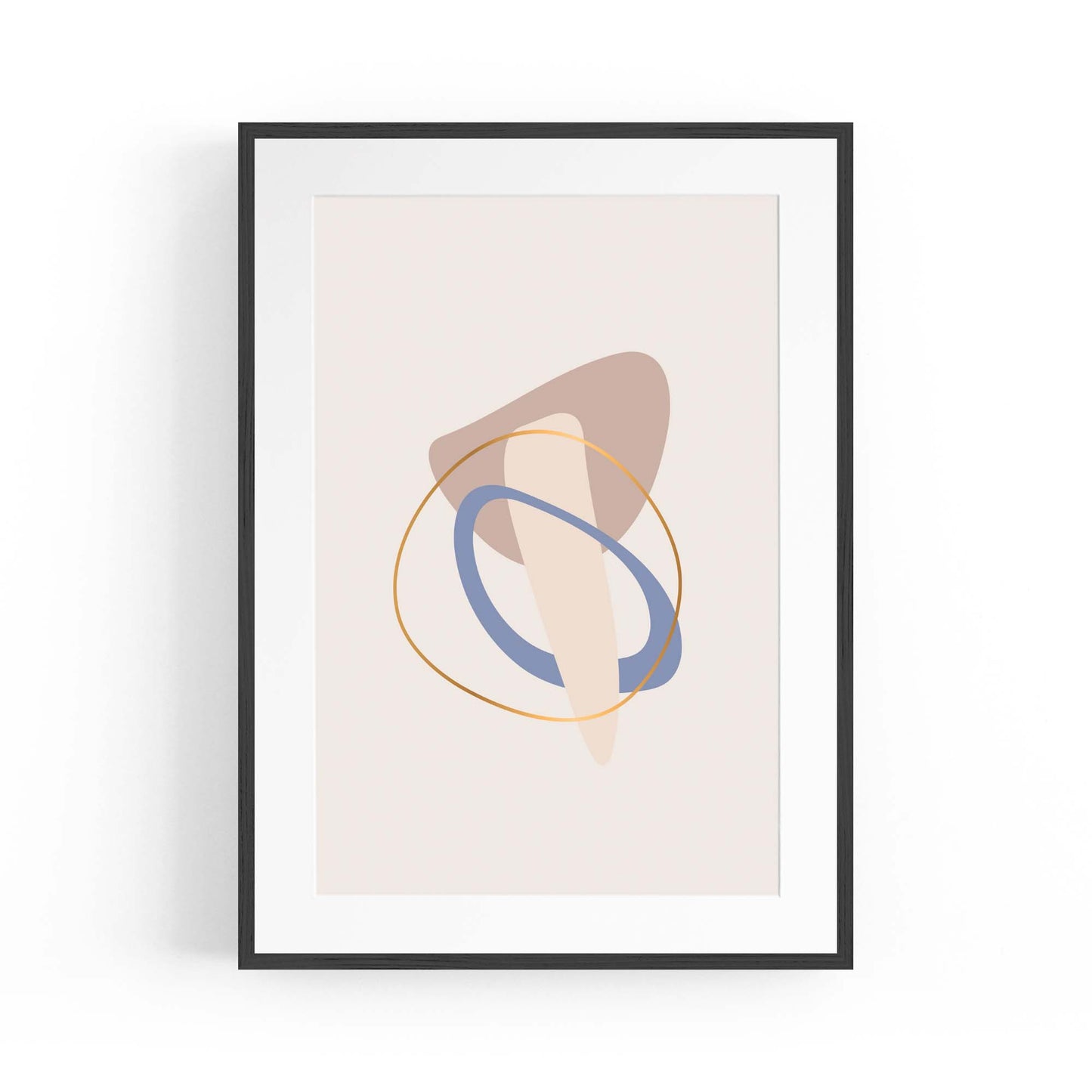 Pale Abstract Shapes Wall Art #3 - The Affordable Art Company