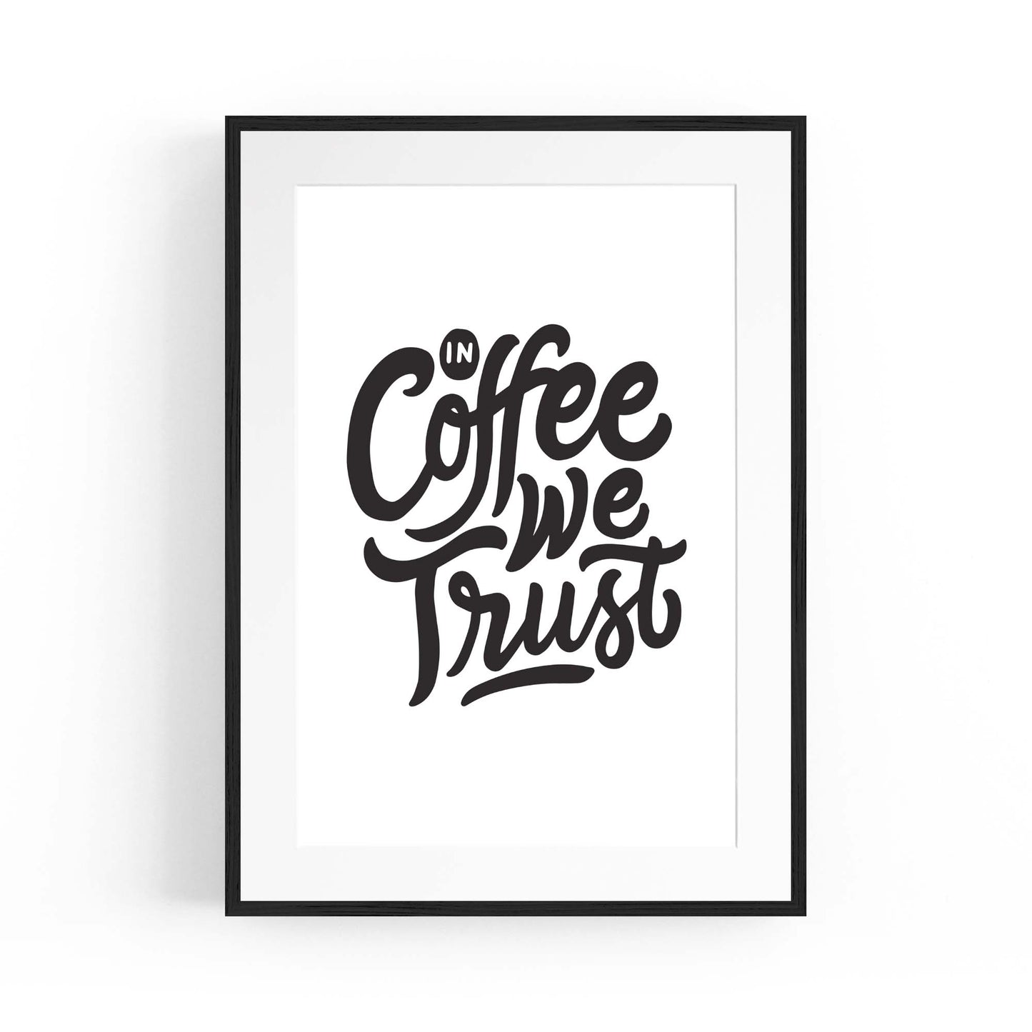 Coffee Quote Minimal Kitchen Cafe Style Wall Art #13 - The Affordable Art Company